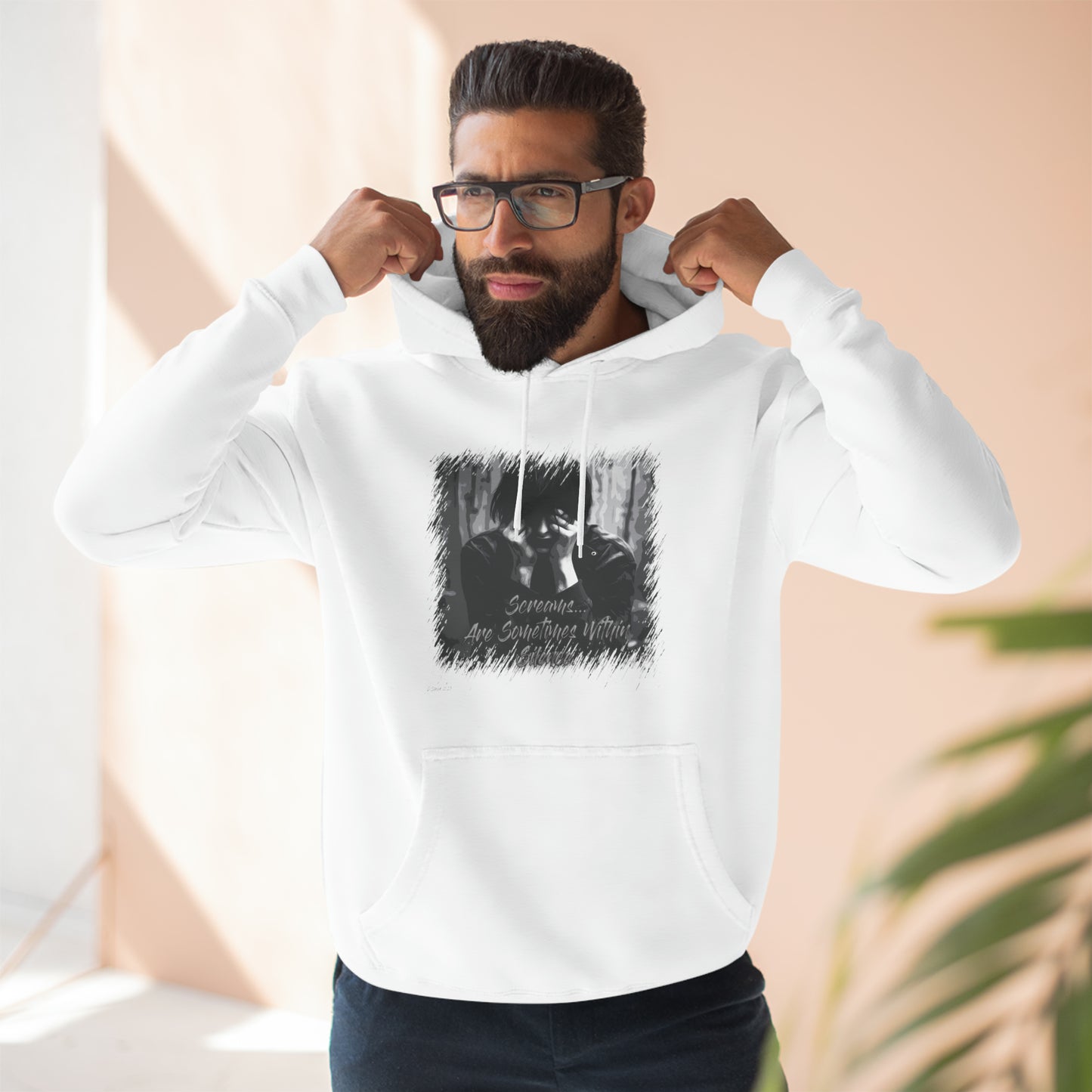 Three-Panel Fleece Hoodie