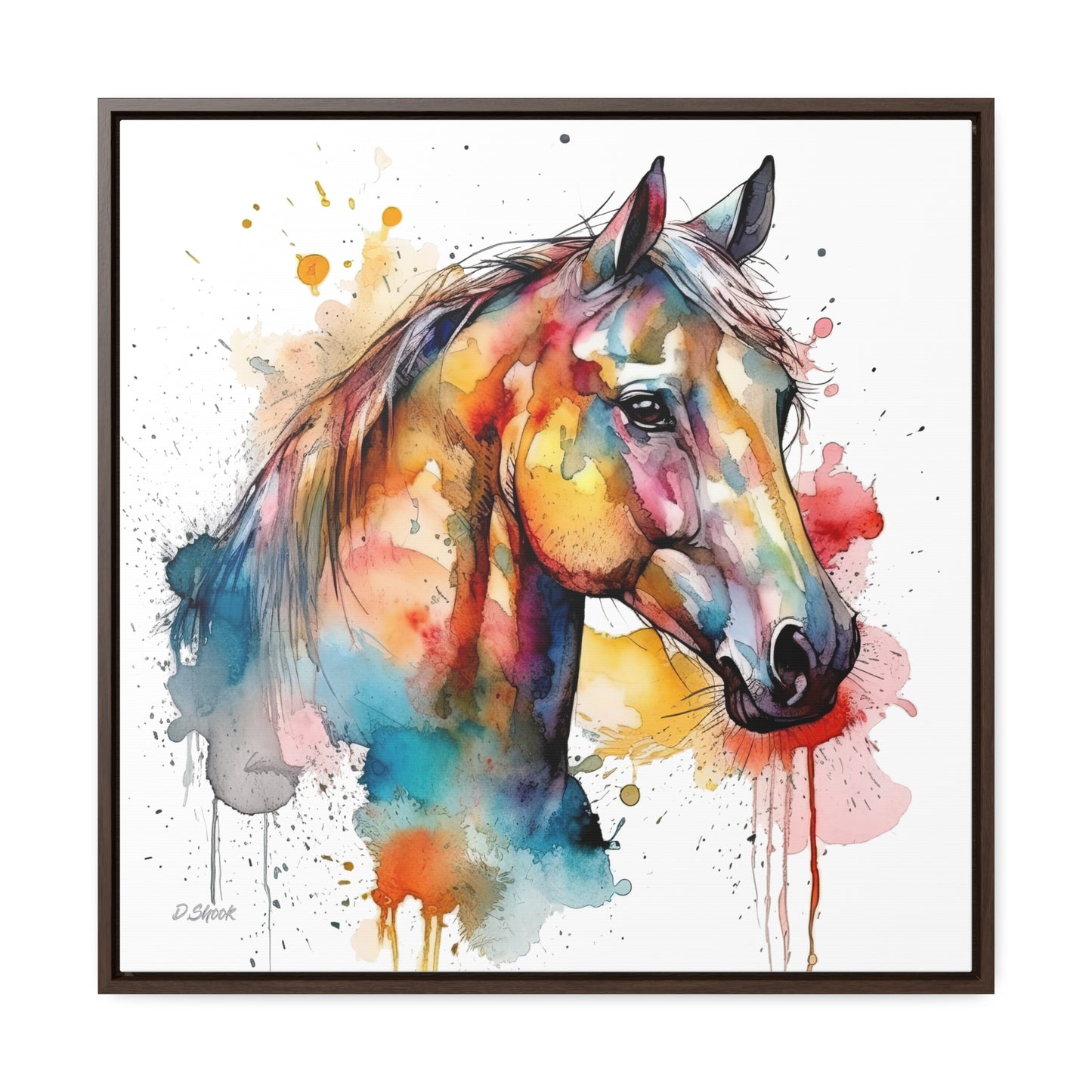 Horse Rescue 2 Gallery Canvas Wraps, Square Frame