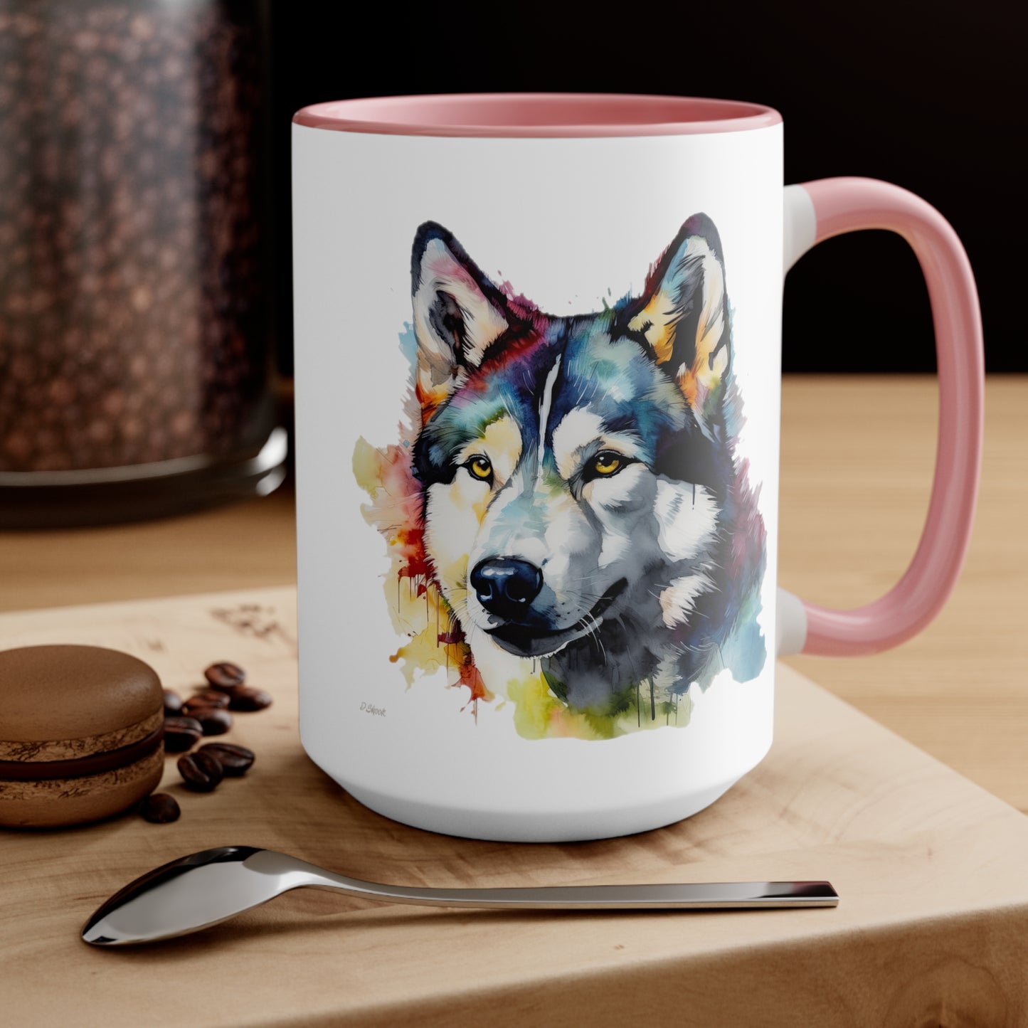 Siberian Husky 3 Accent Mugs