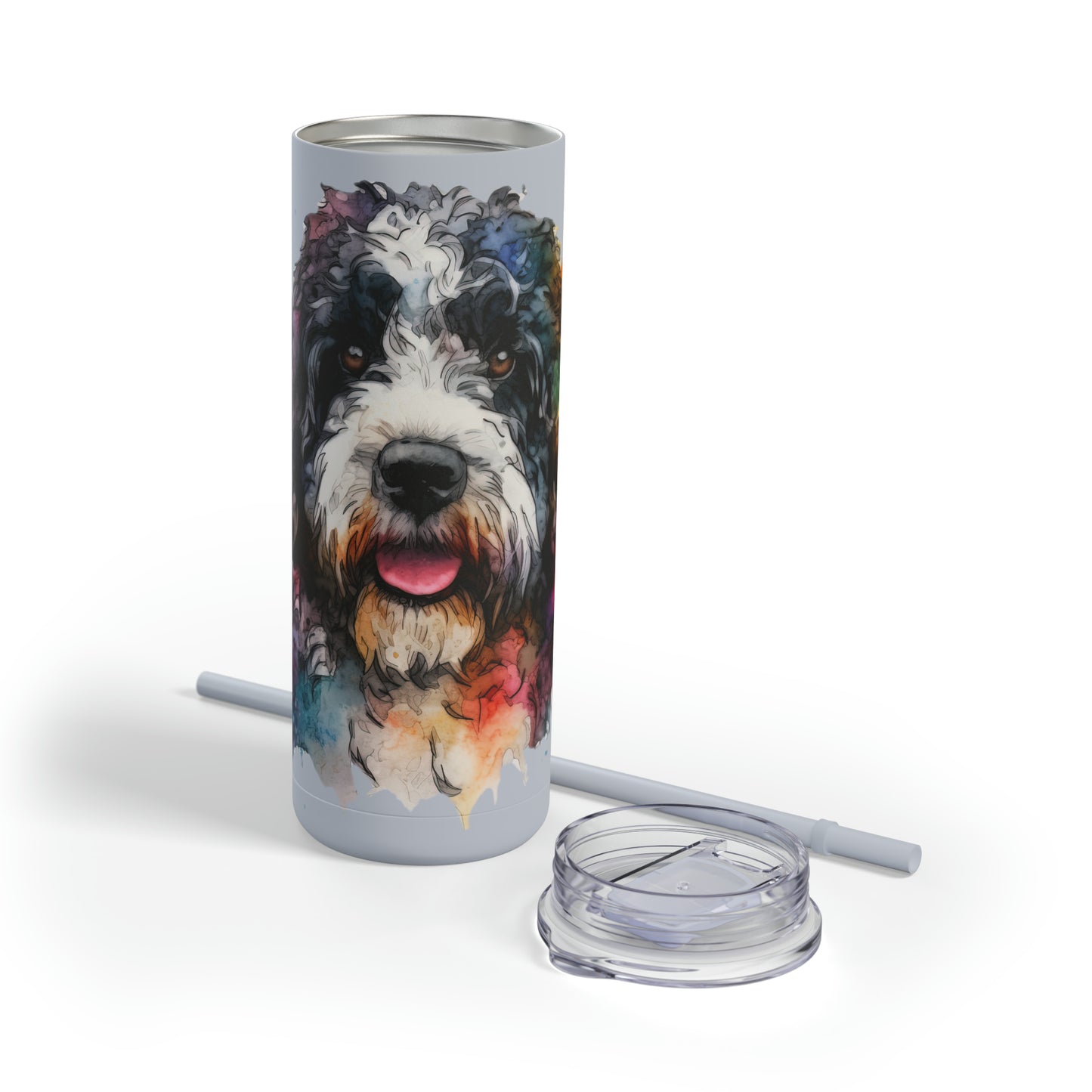 Portuguese Water Dog 2 Maars Maker Skinny Matte Tumbler, 20oz
