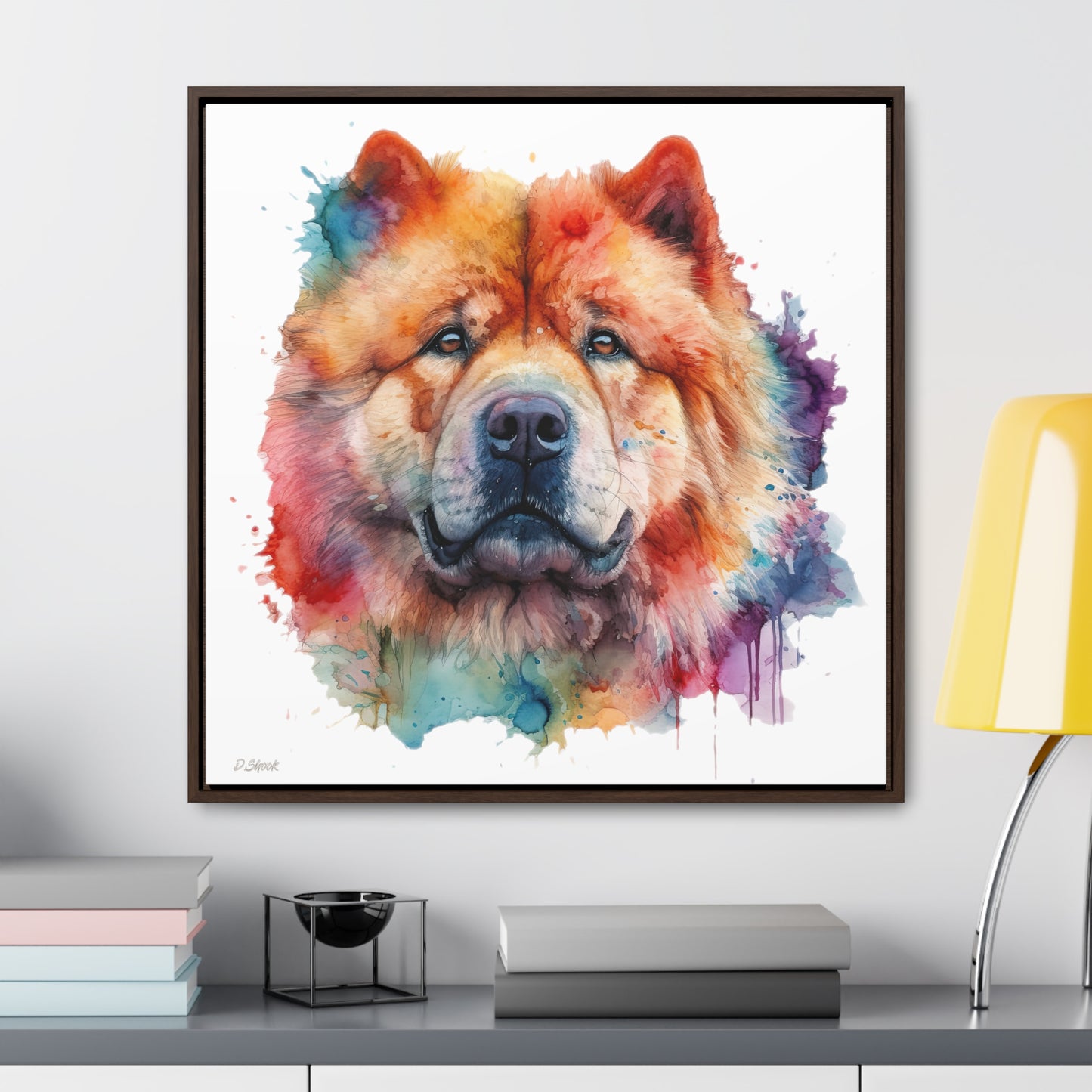 Chow Chow 2 Gallery Canvas Wraps, Square Frame