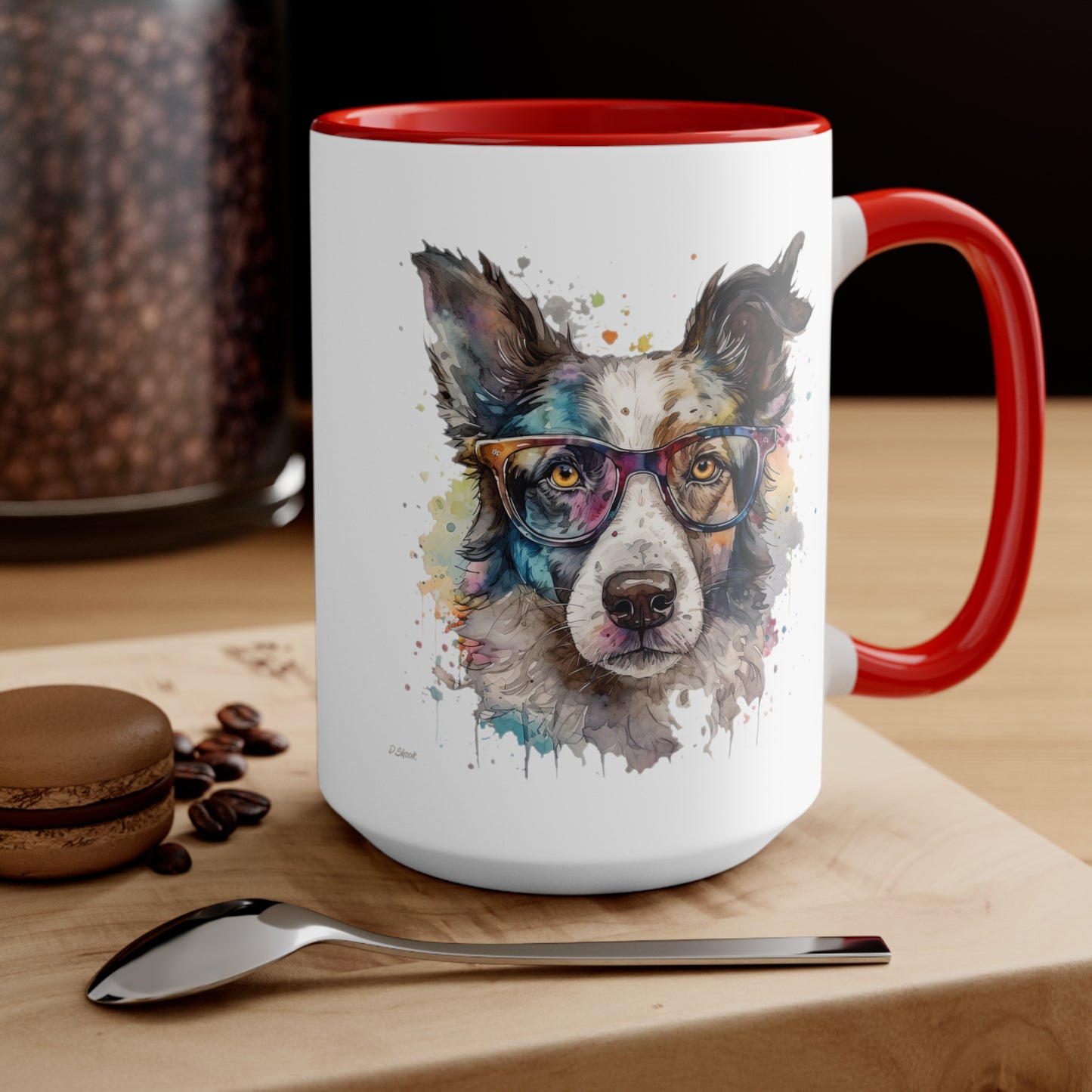 Border Collie 7 Accent Mugs