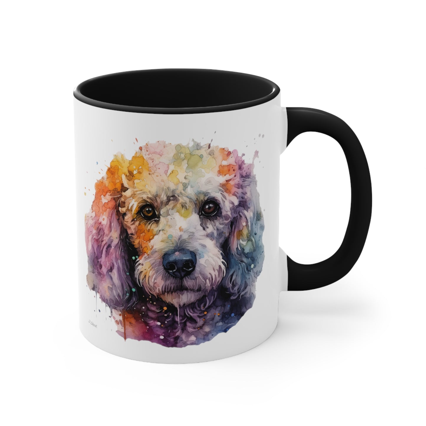 Poodle 1 Accent Mugs