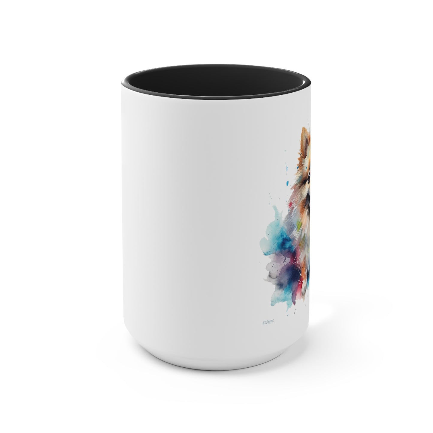 Pomeranian 2 Accent Mugs