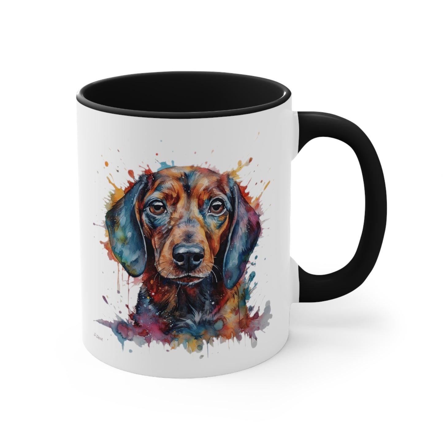 Dachshund 3 Accent Mugs