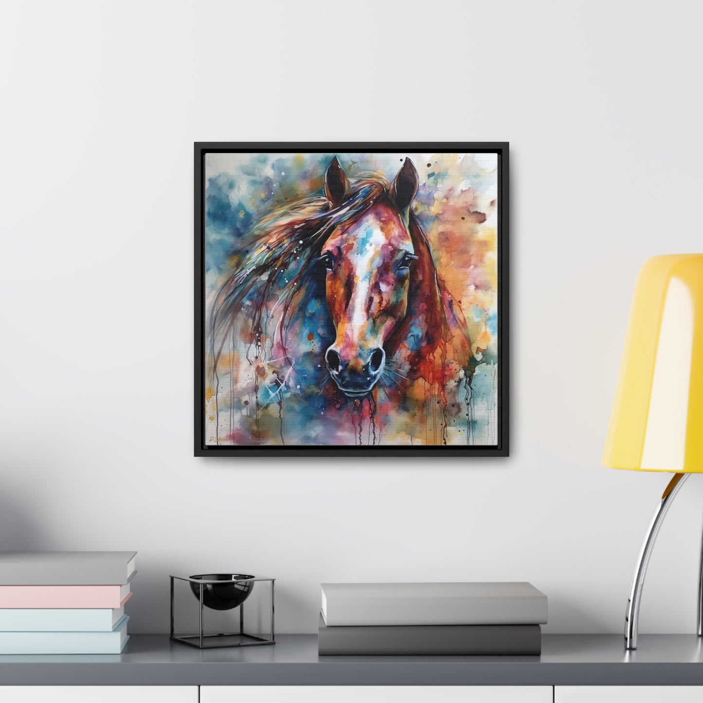 Horse Rescue 11 Gallery Canvas Wraps, Square Frame