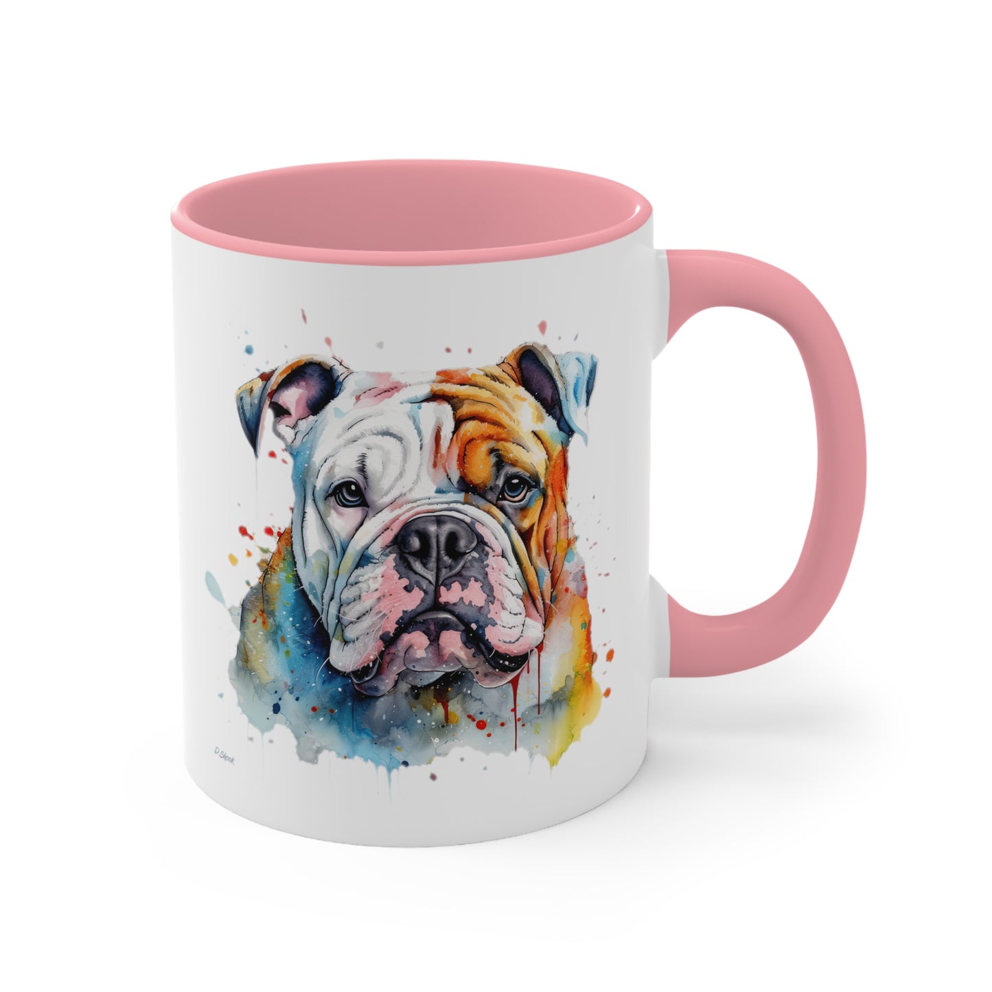 Bulldog 3 Accent Mugs