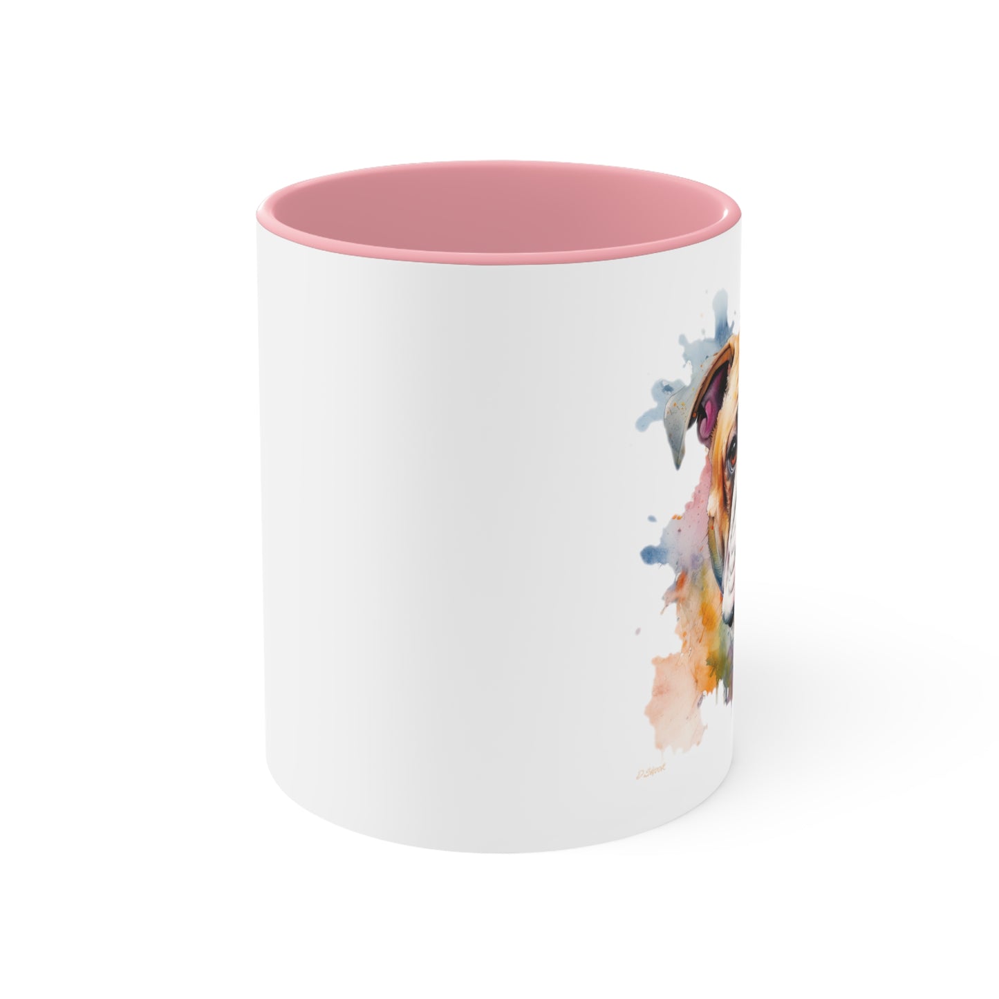Bulldog 1 Accent Mugs