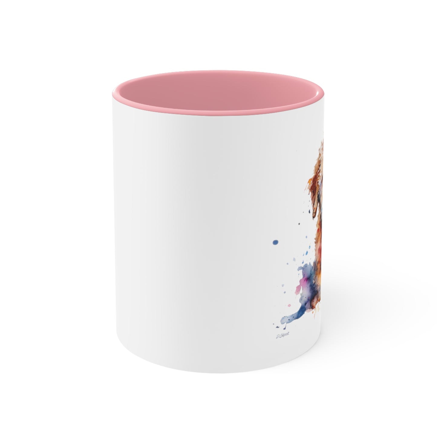 Mini Golden Doodle 1 Accent Mugs