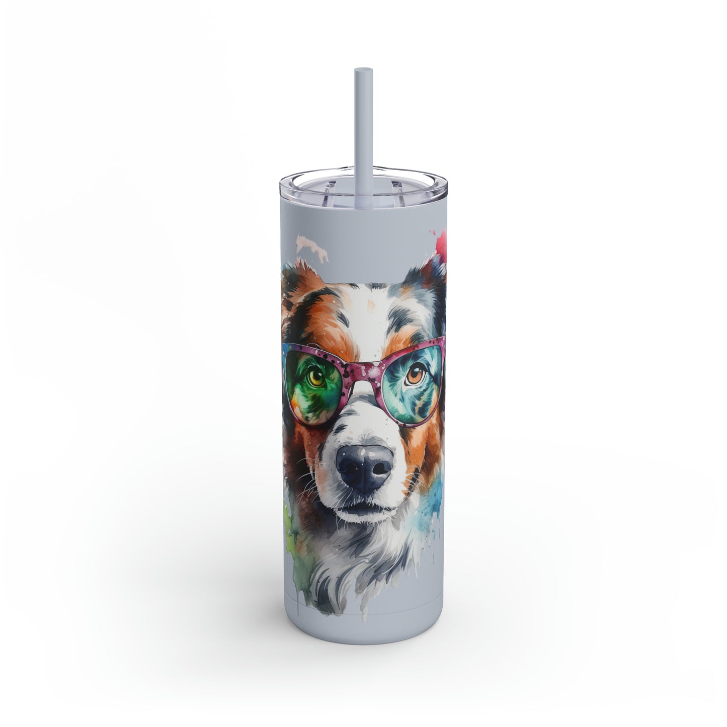 Australian Shepherd 5 Maars Maker Skinny Matte Tumbler, 20oz