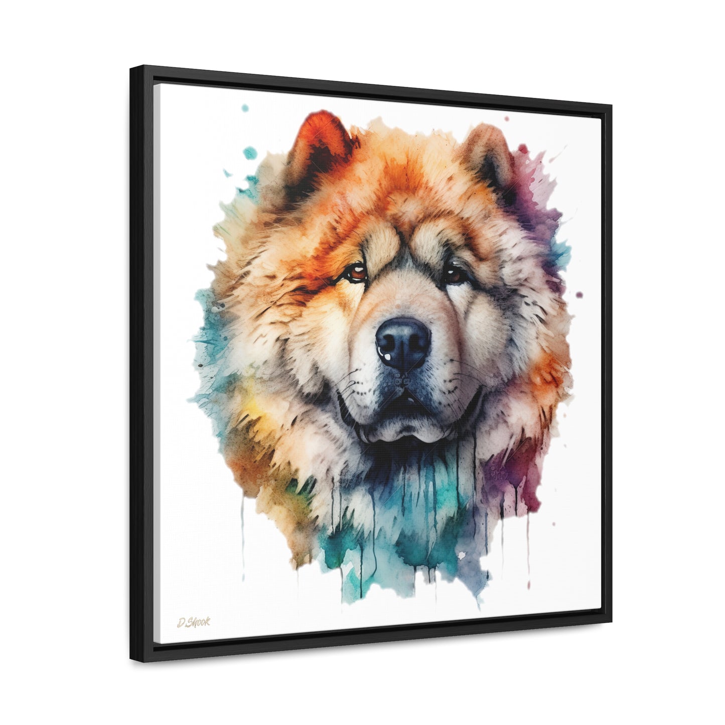 Chow Chow 3 Gallery Canvas Wraps, Square Frame