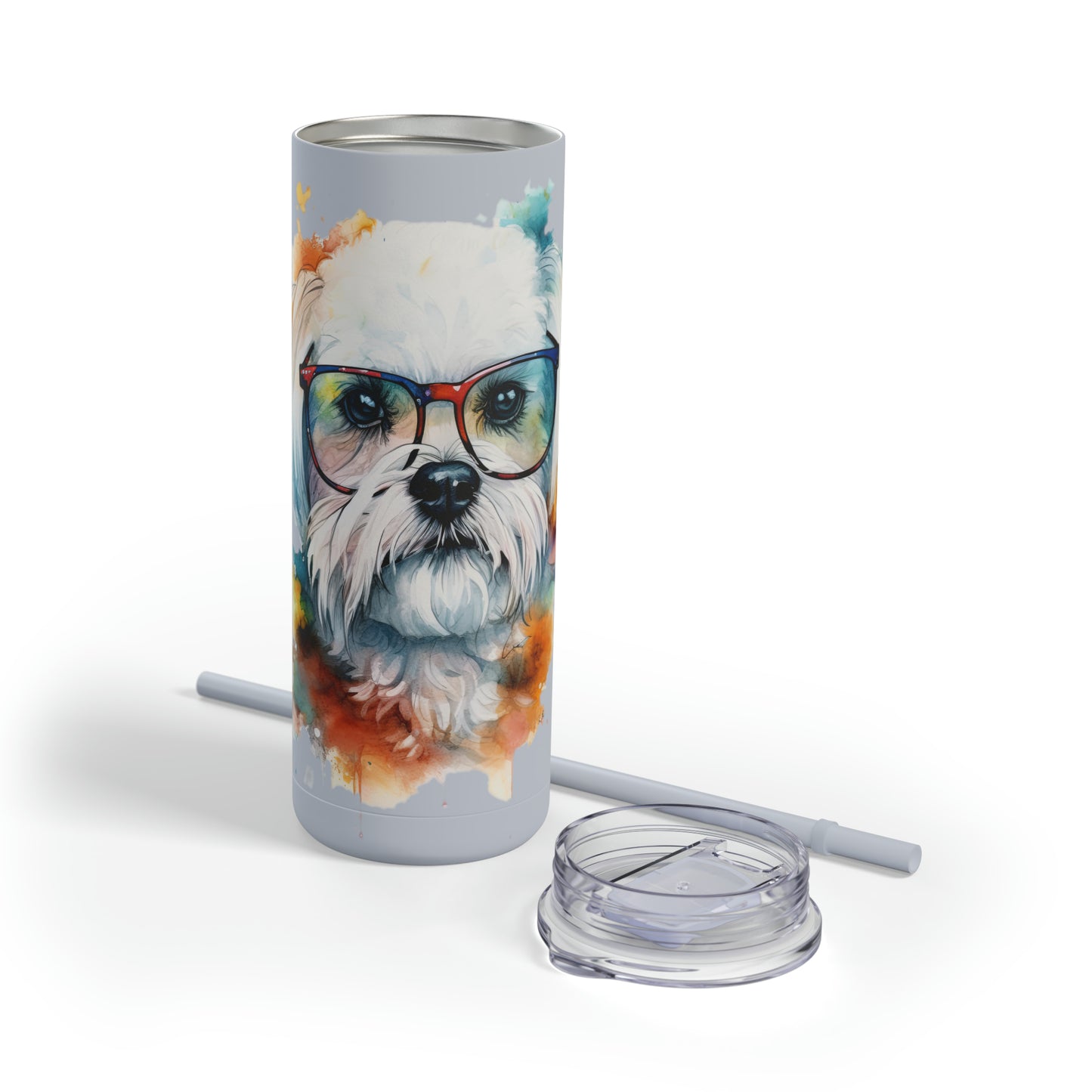 Maltese Dog 5 Maars Maker Skinny Matte Tumbler, 20oz