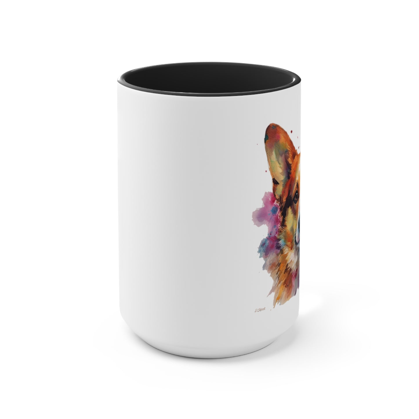 Pembroke Welsh Corgi 2 Accent Mugs
