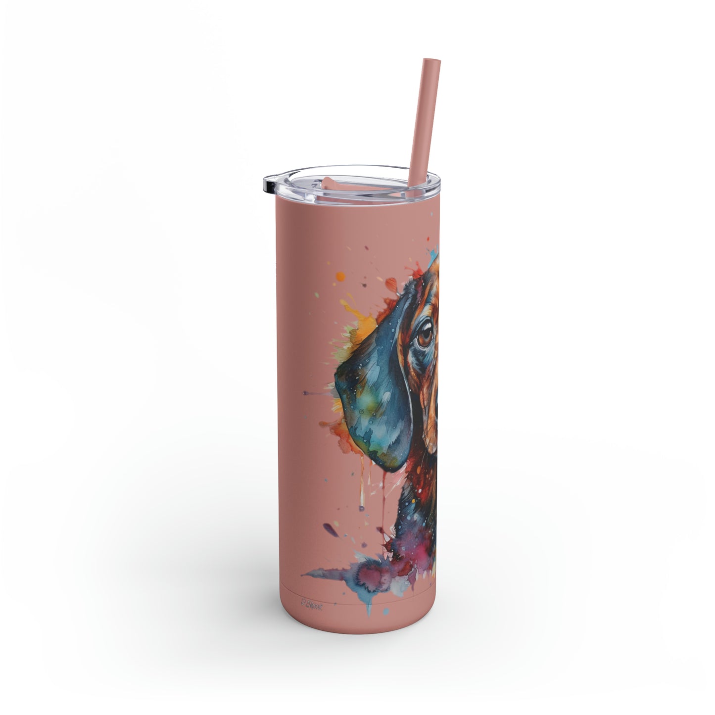 Dachshund 3 Maars Maker Skinny Matte Tumbler, 20oz