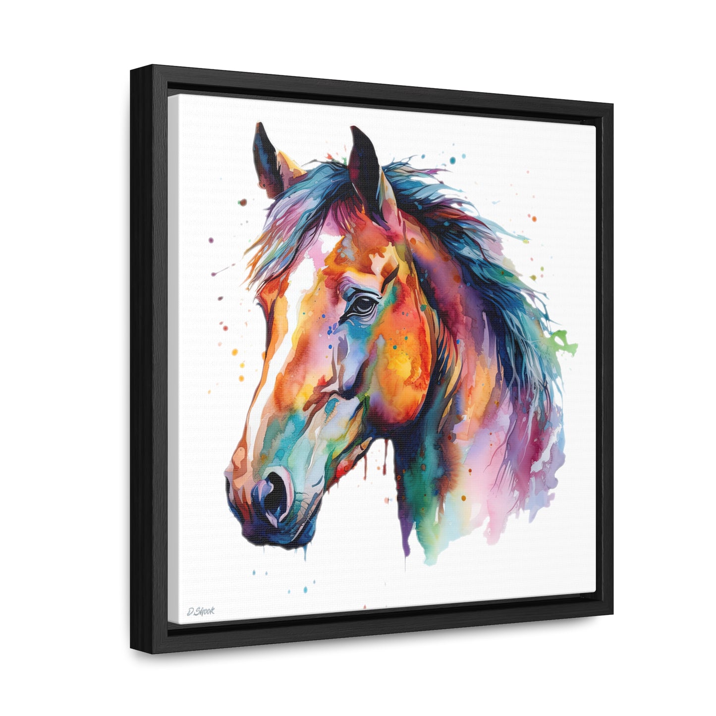 Horse Rescue 23 Gallery Canvas Wraps, Square Frame