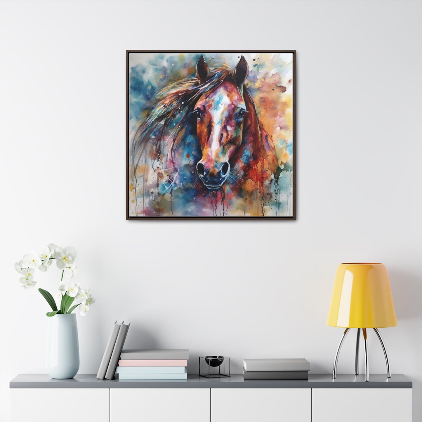 Horse Rescue 11 Gallery Canvas Wraps, Square Frame