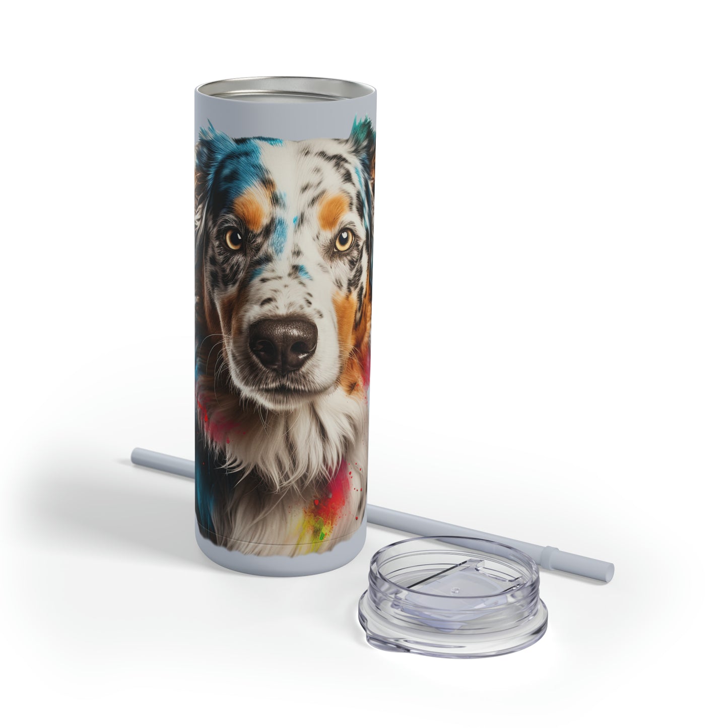 Australian Shepherd 3 Maars Maker Skinny Matte Tumbler, 20oz