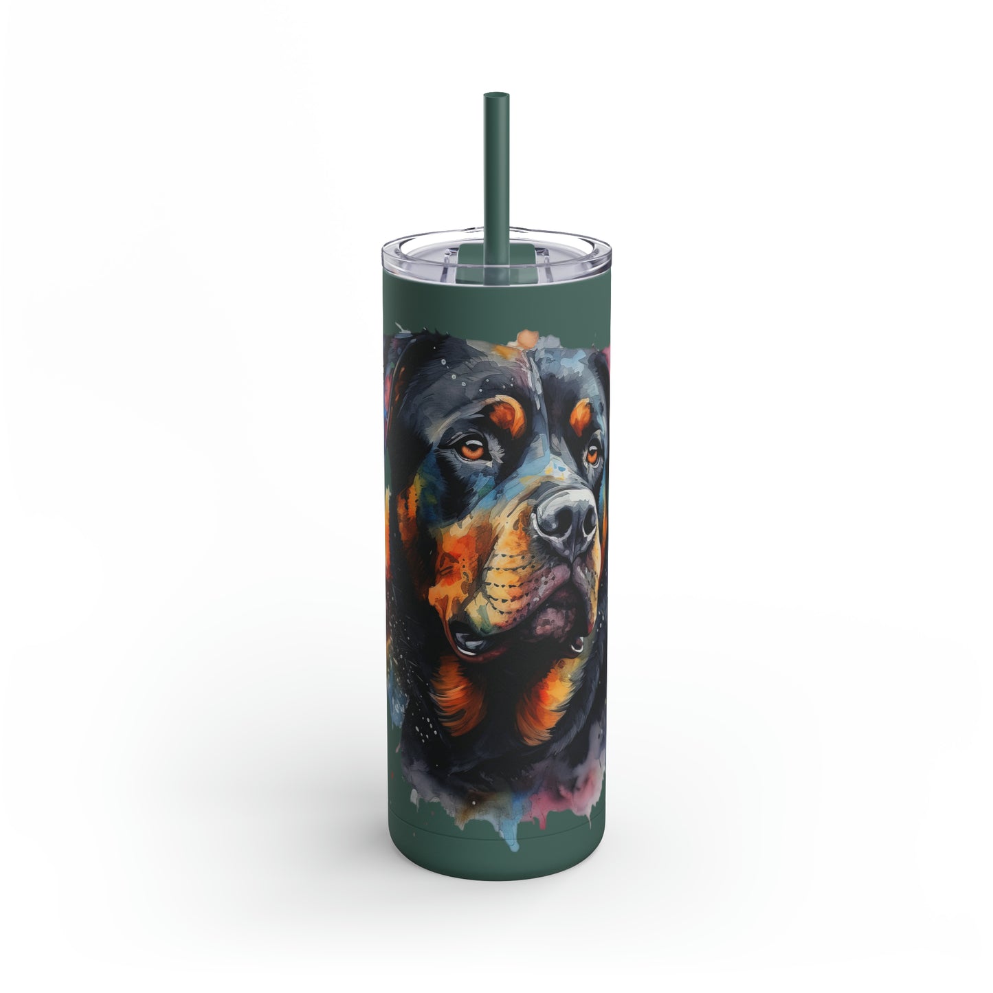 Rottweiler 3 Maars Maker Skinny Matte Tumbler, 20oz