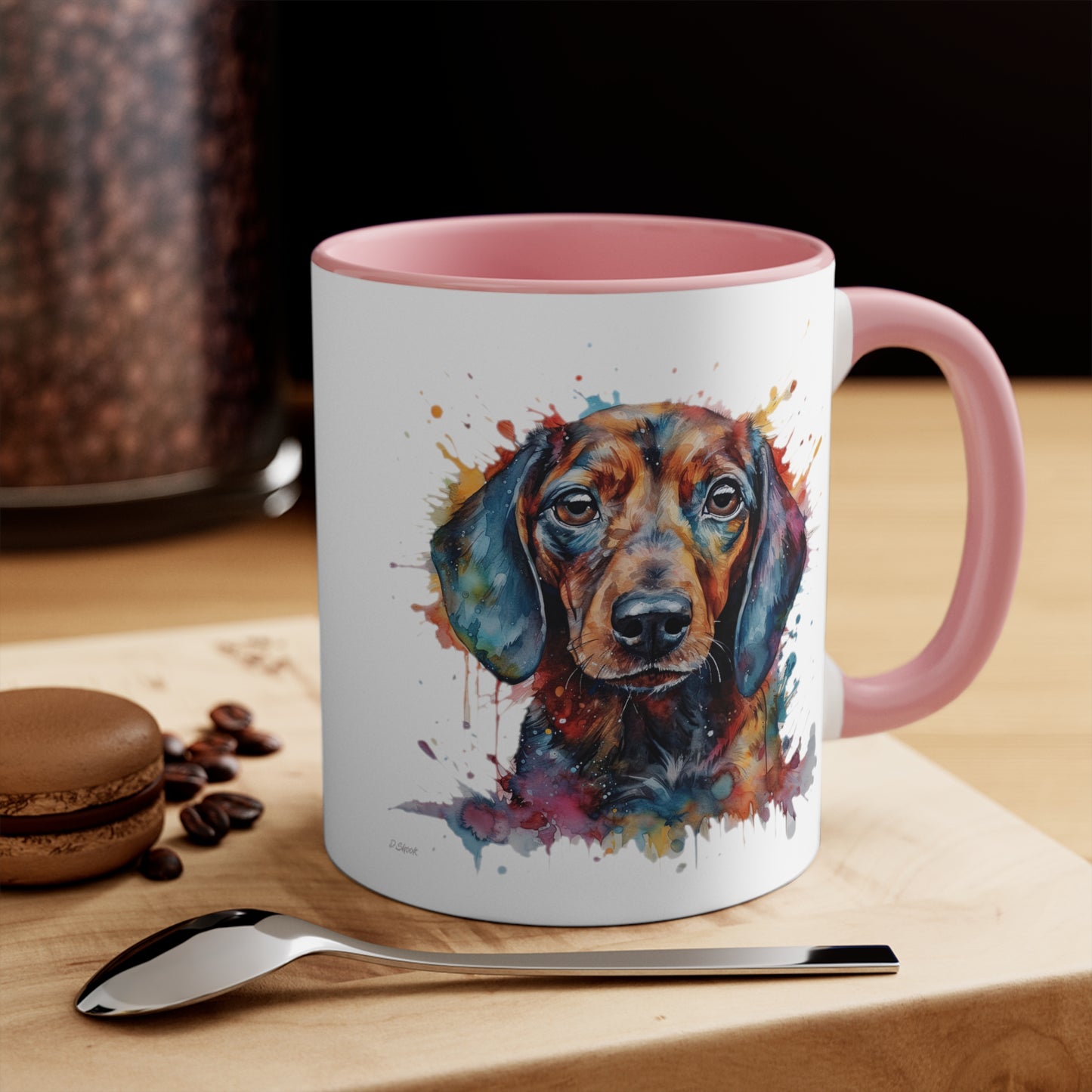 Dachshund 3 Accent Mugs