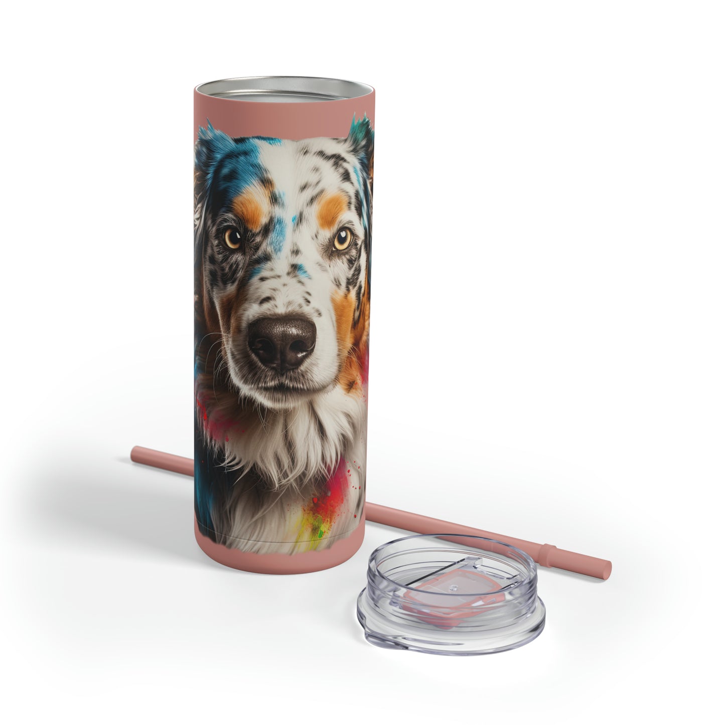 Australian Shepherd 3 Maars Maker Skinny Matte Tumbler, 20oz