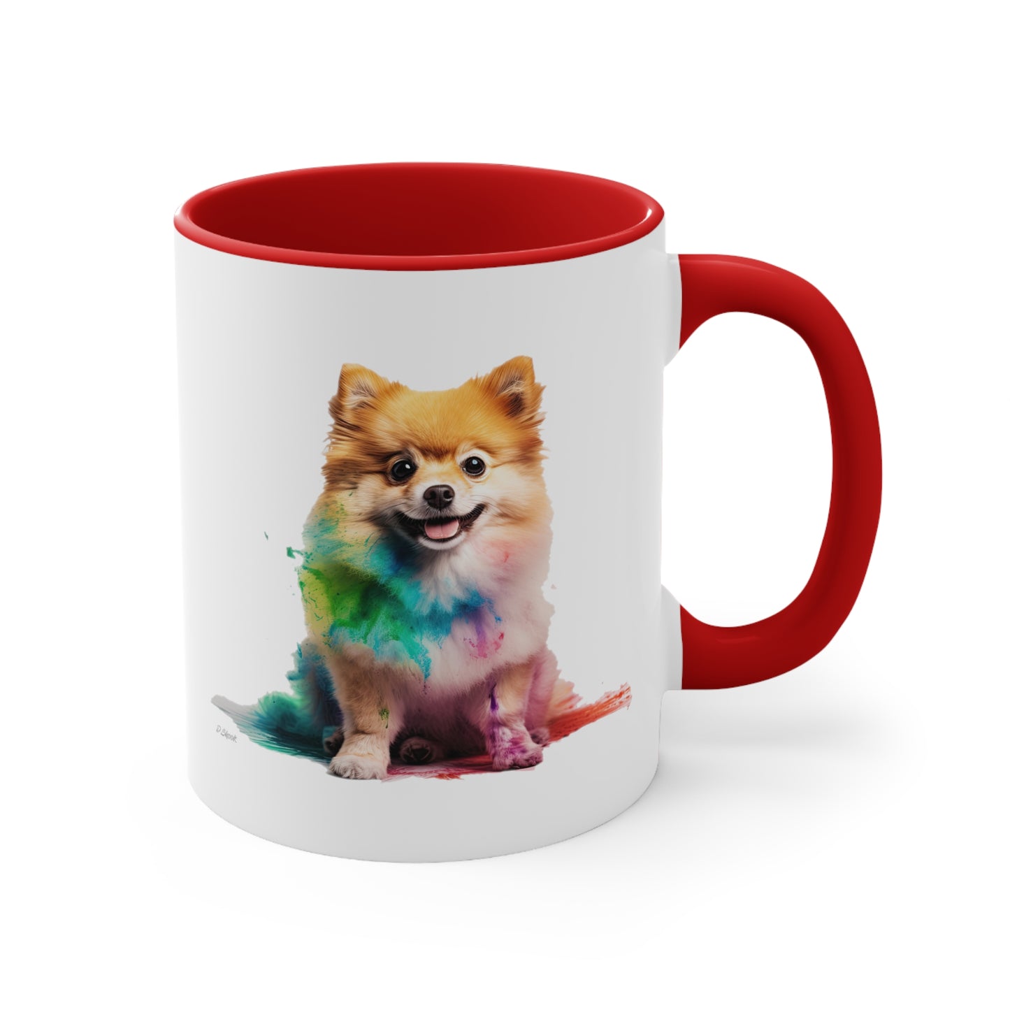 Pomeranian 1 Accent Mugs