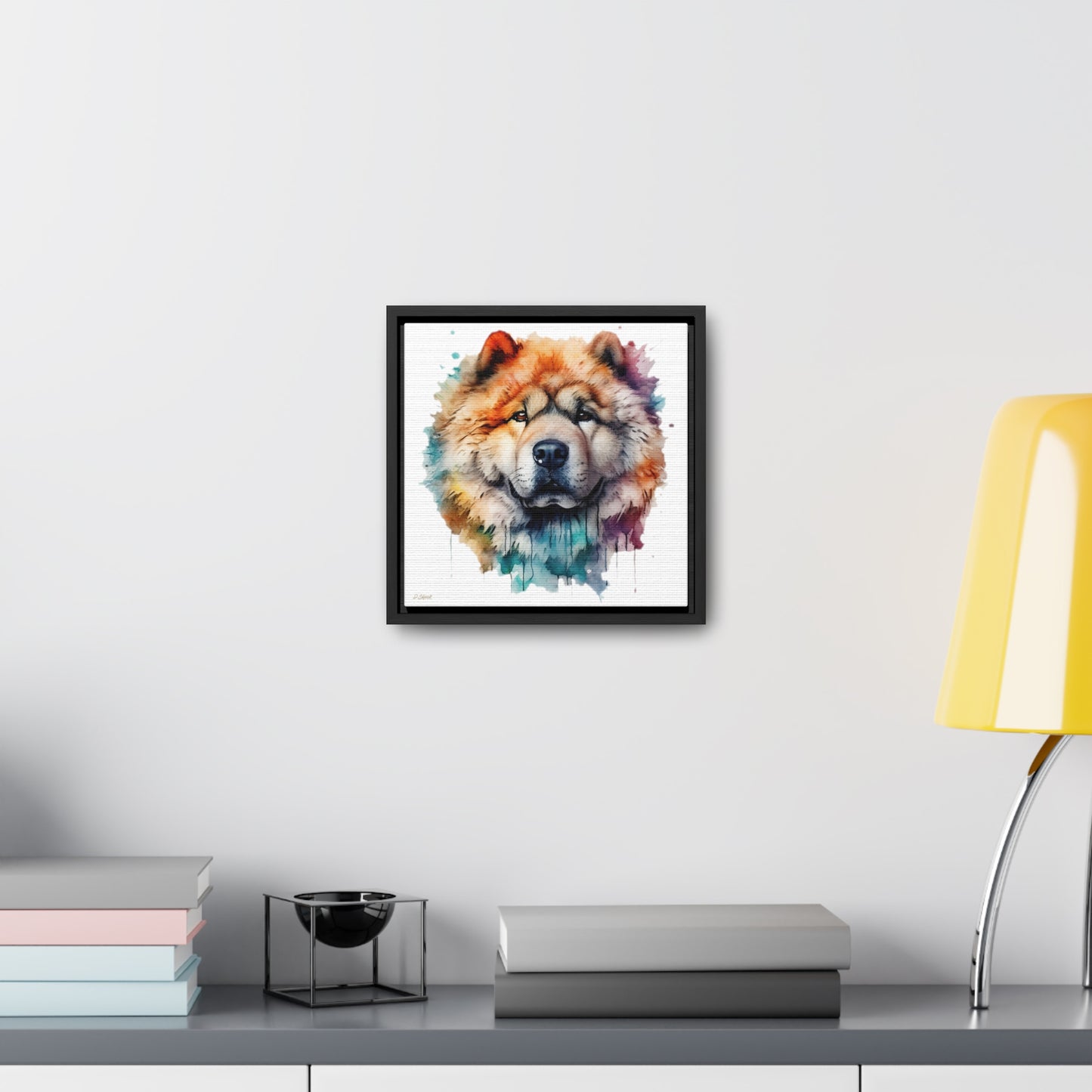 Chow Chow 3 Gallery Canvas Wraps, Square Frame