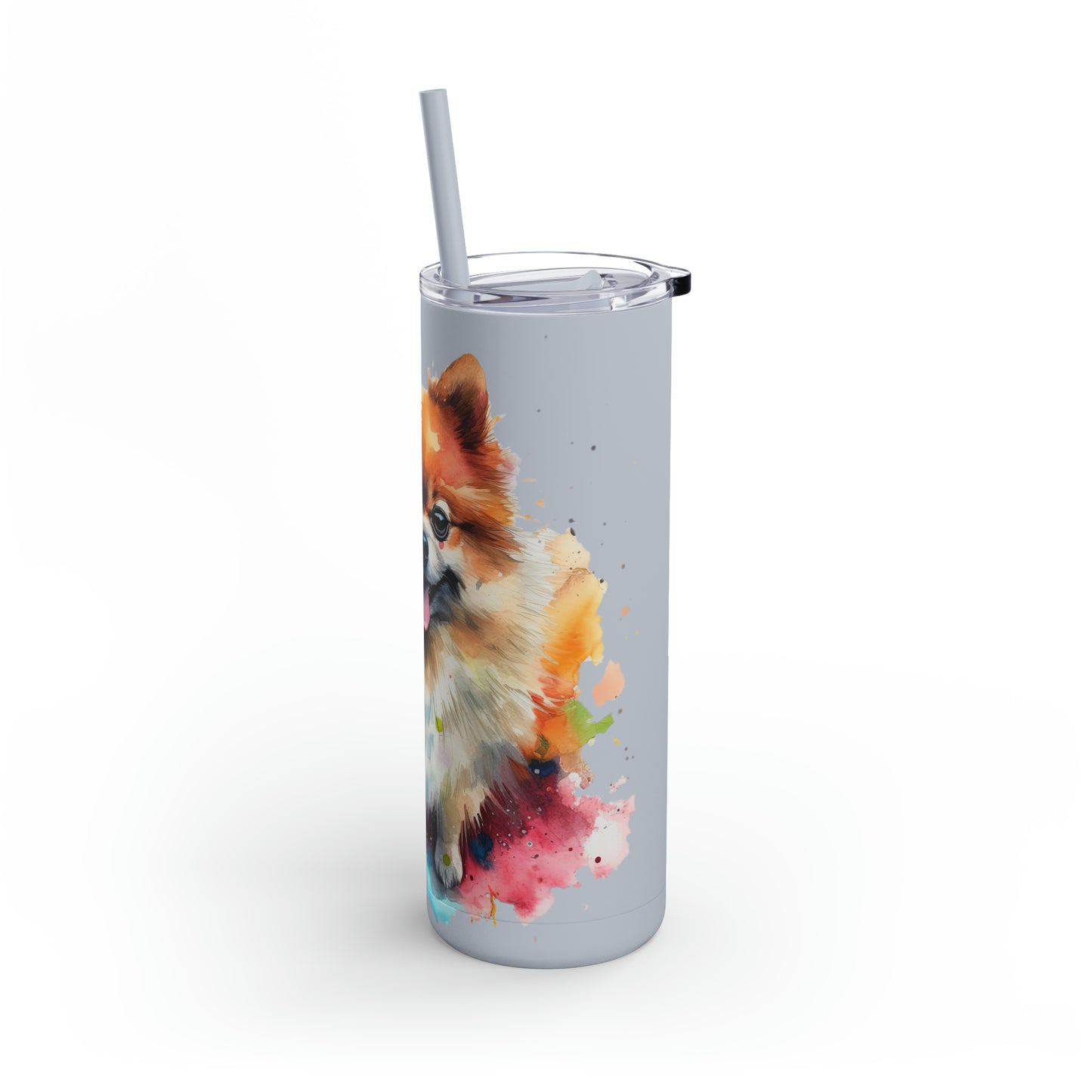 Pomeranian 2 Maars Maker Skinny Matte Tumbler, 20oz