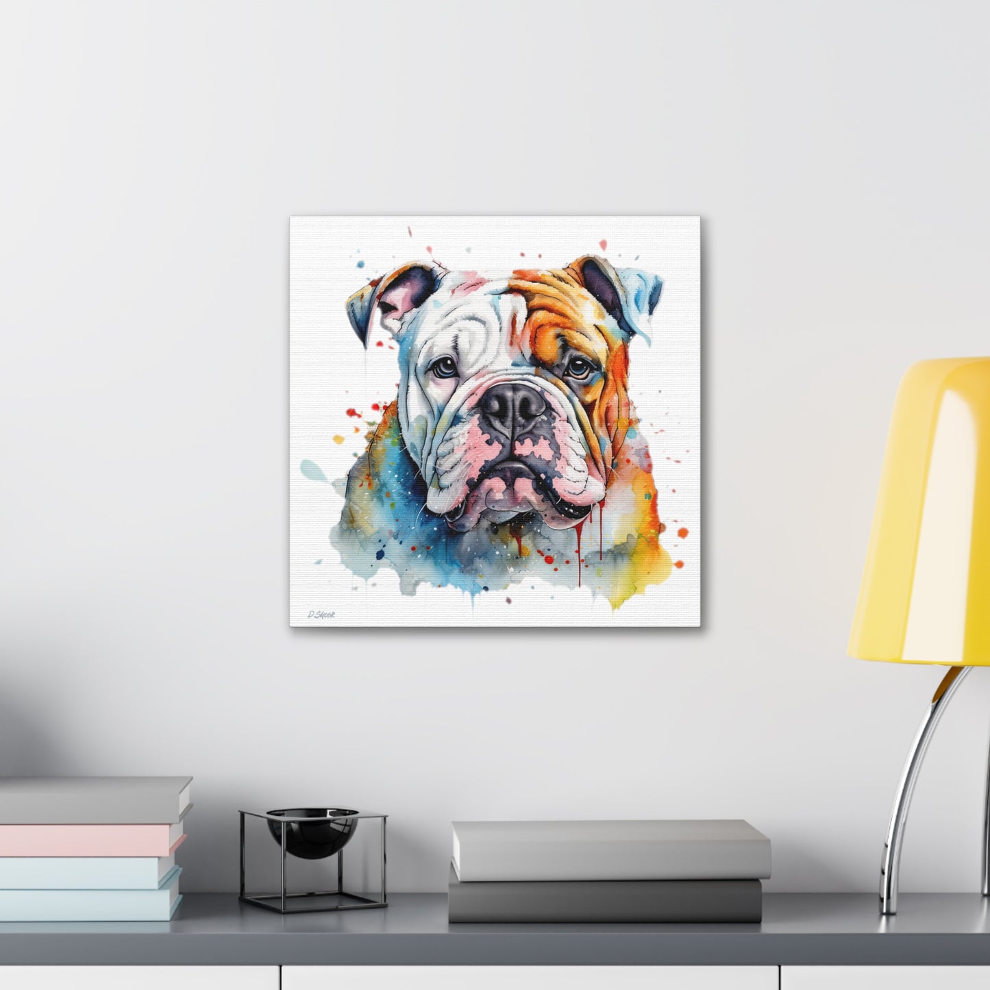 bulldog 3 Canvas Gallery Wraps