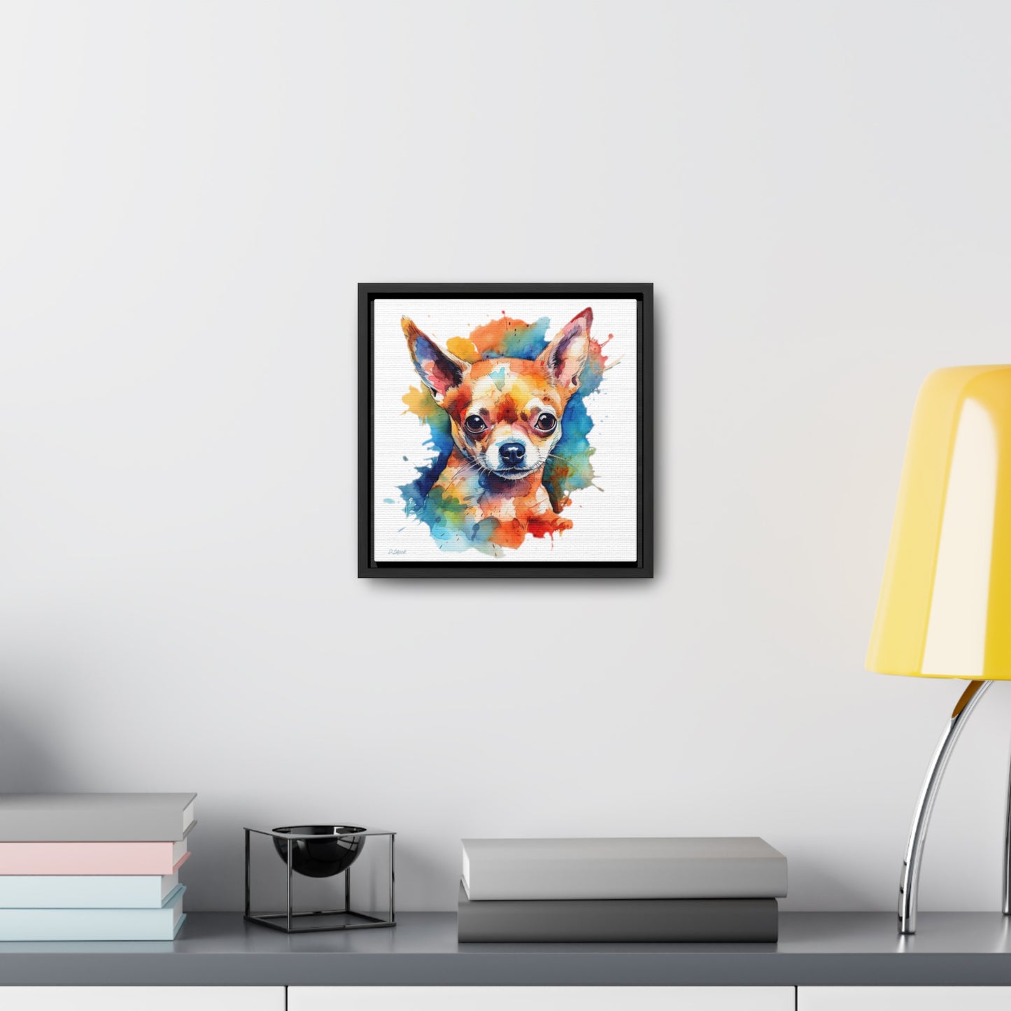 Chihuahua 6 Gallery Canvas Wraps, Square Frame