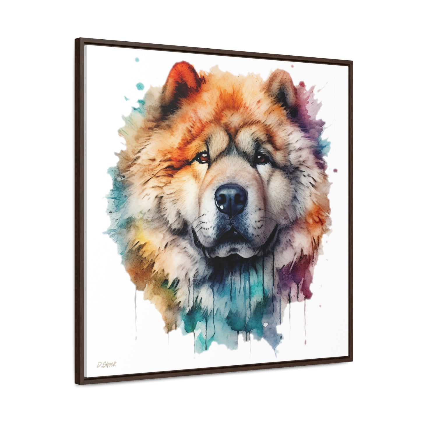 Chow Chow 3 Gallery Canvas Wraps, Square Frame