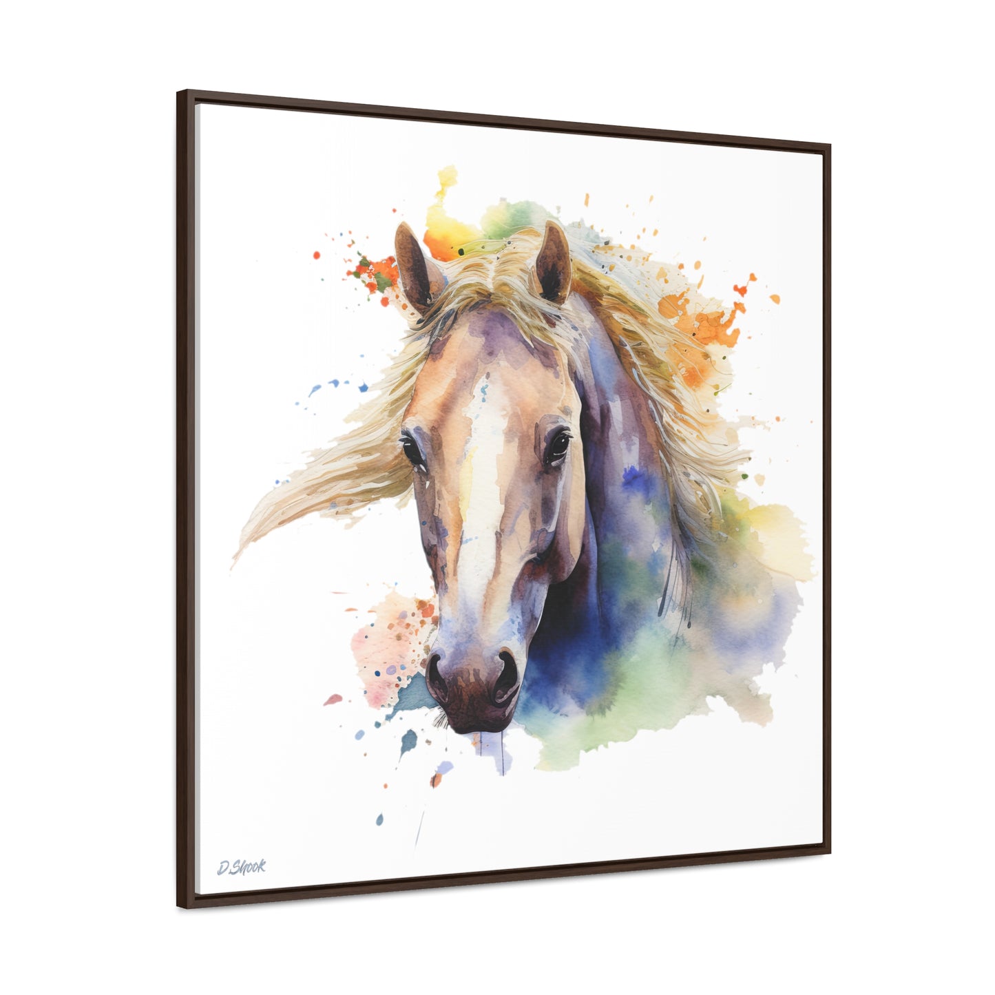 Horse Rescue 19 Gallery Canvas Wraps, Square Frame