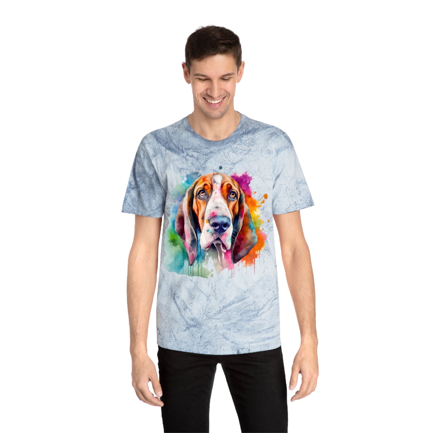 Basset Hound 3 Unisex Color Blast T-Shirt