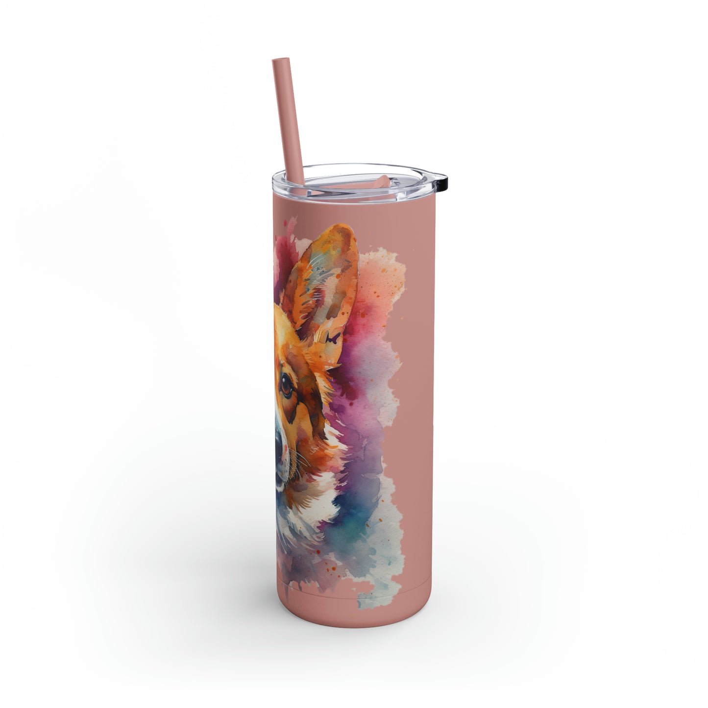 Pembroke Welsh Corgi 1 Maars Maker Skinny Matte Tumbler, 20oz