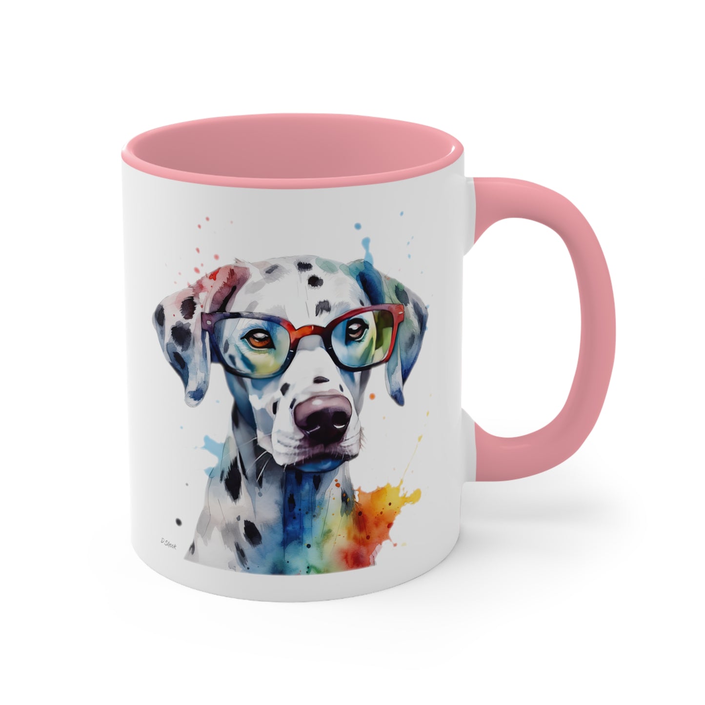 Dalmatian 4 Accent Mugs