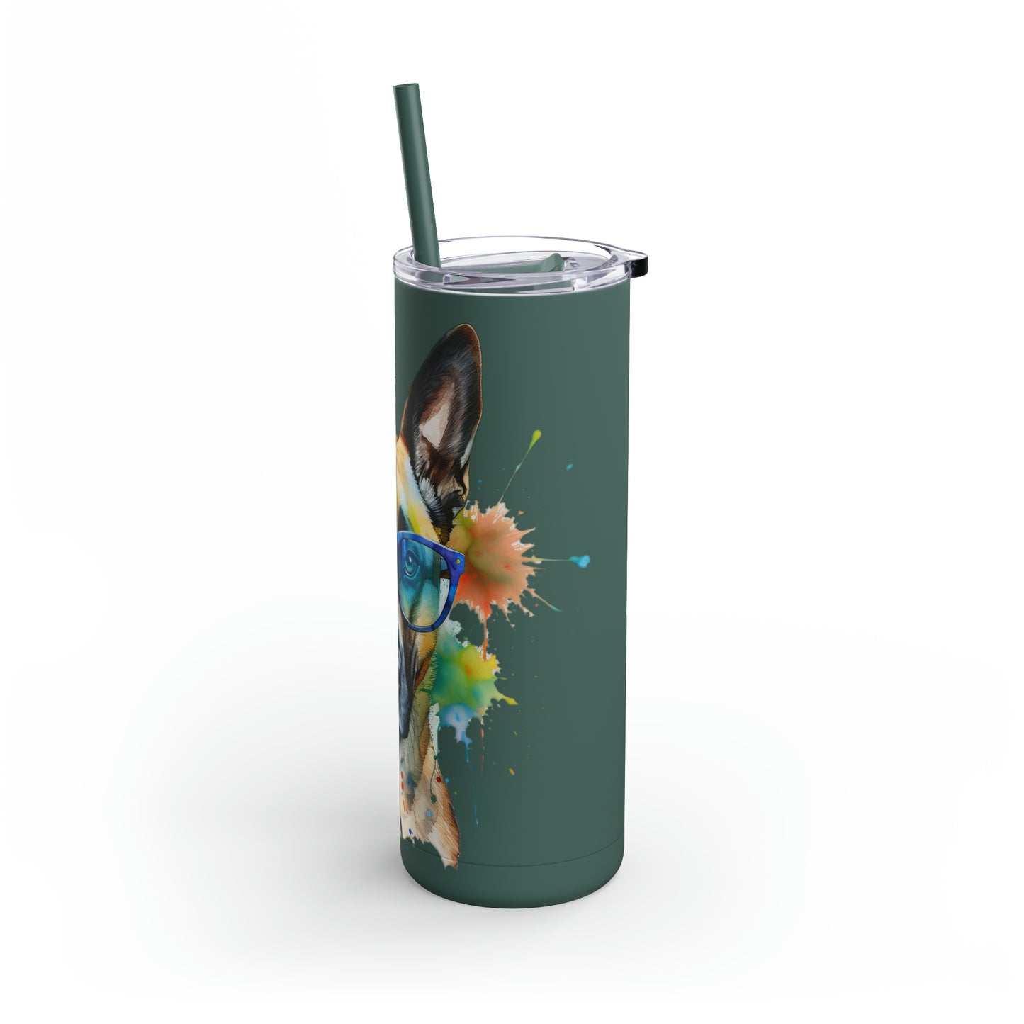 Belgium Malinois 6 Maars Maker Skinny Matte Tumbler, 20oz