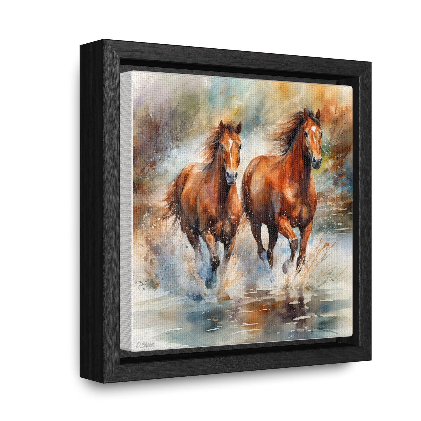 Horse Rescue 17 Gallery Canvas Wraps, Square Frame