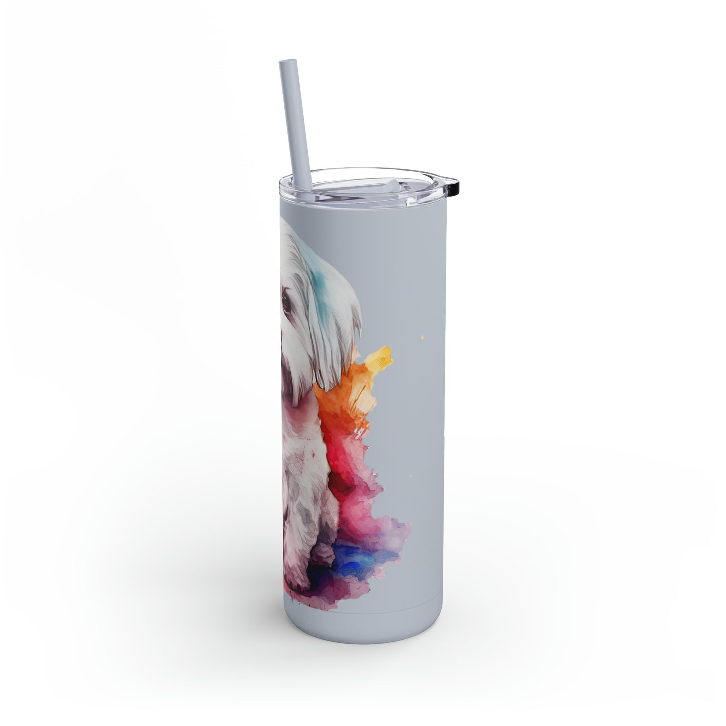 Maltese Dog 3 Maars Maker Skinny Matte Tumbler, 20oz