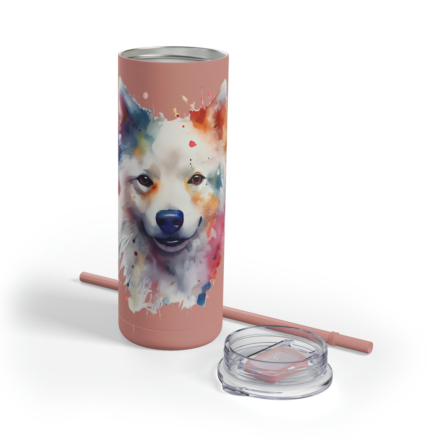 American Eskimo Dog 1 Maars Maker Skinny Matte Tumbler, 20oz