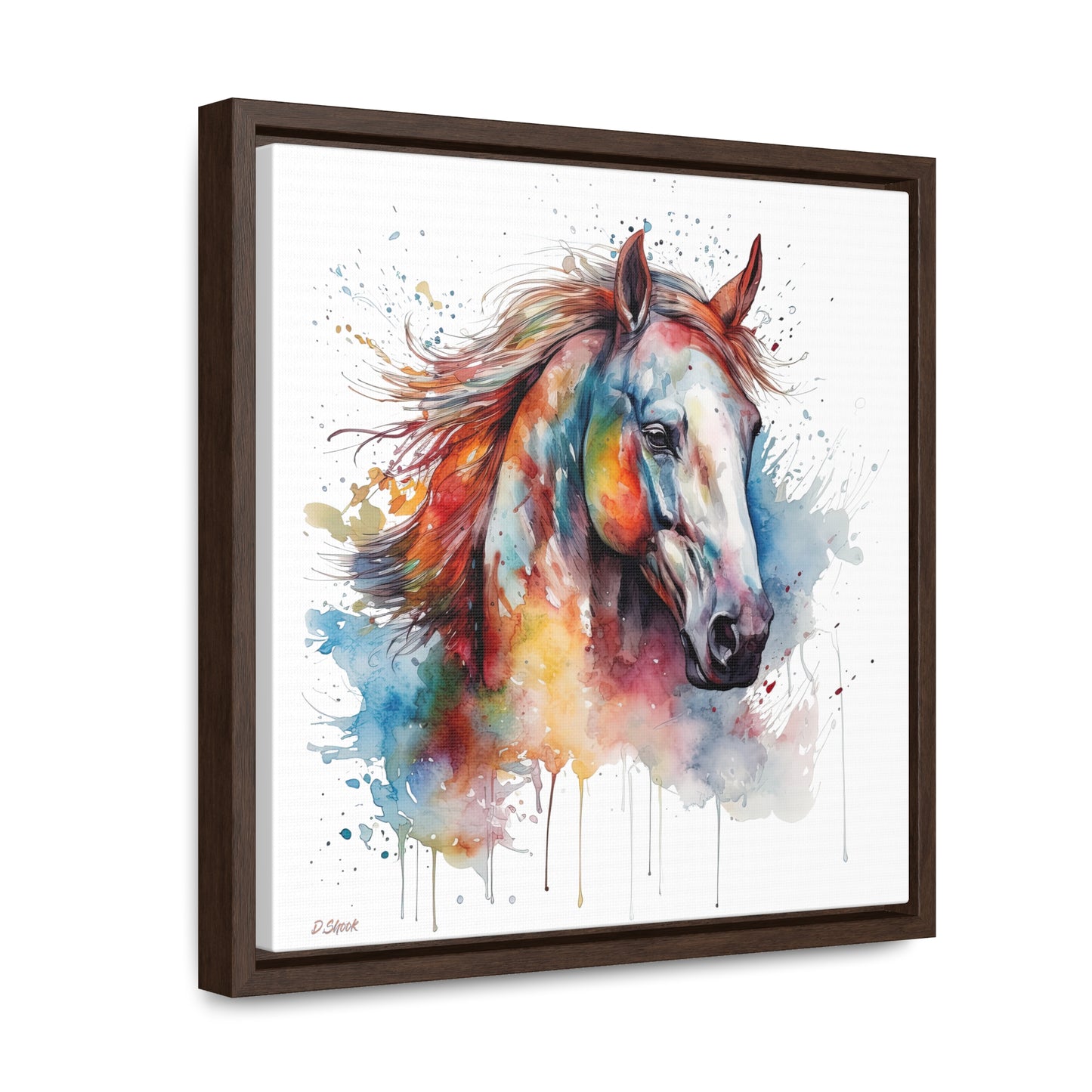 Horse Rescue 12 Gallery Canvas Wraps, Square Frame