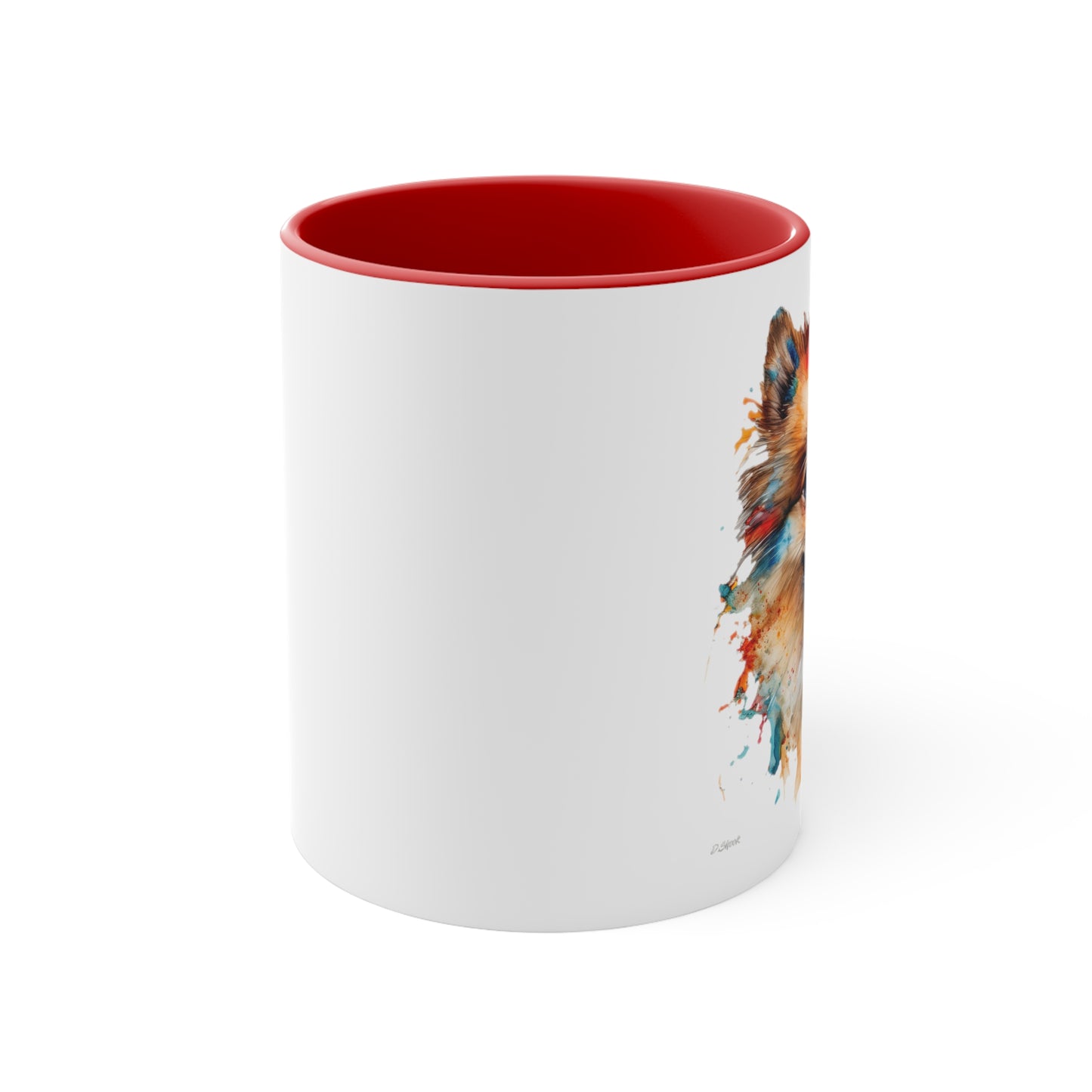 Pomeranian 3 Accent Mugs