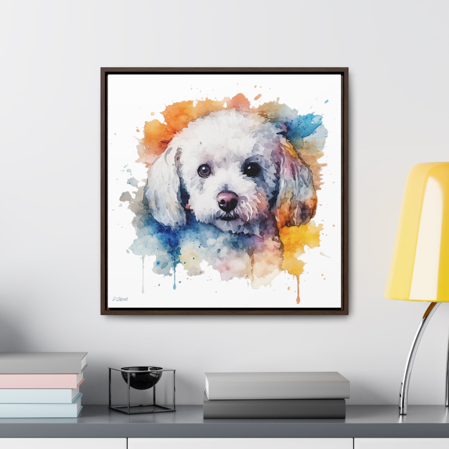 Bichon Frise 3 Gallery Canvas Wraps, Square Frame