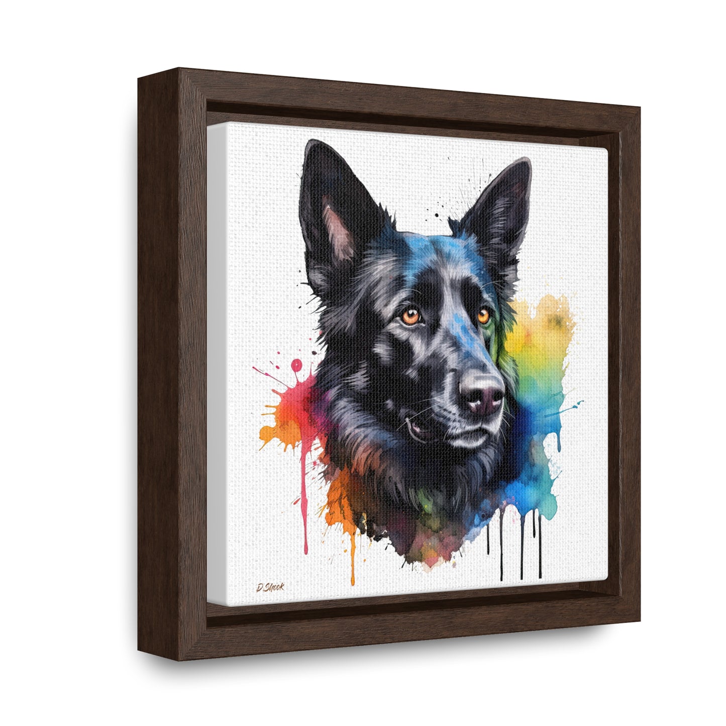 German Sheppard 22 Gallery Canvas Wraps, Square Frame