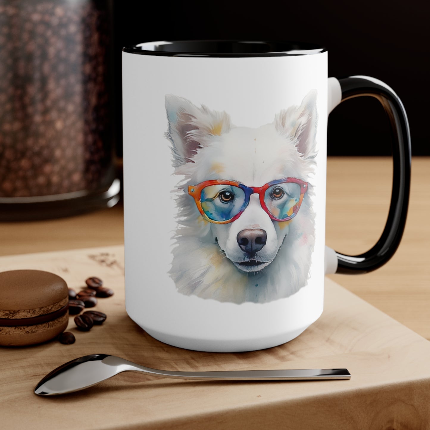 American Eskimo Dog 5 Accent Mugs