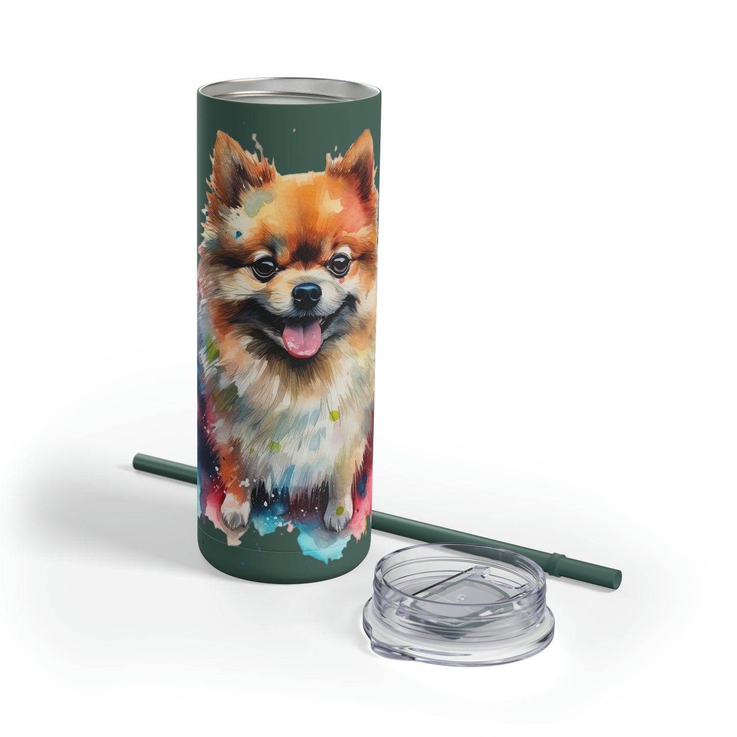 Pomeranian 2 Maars Maker Skinny Matte Tumbler, 20oz
