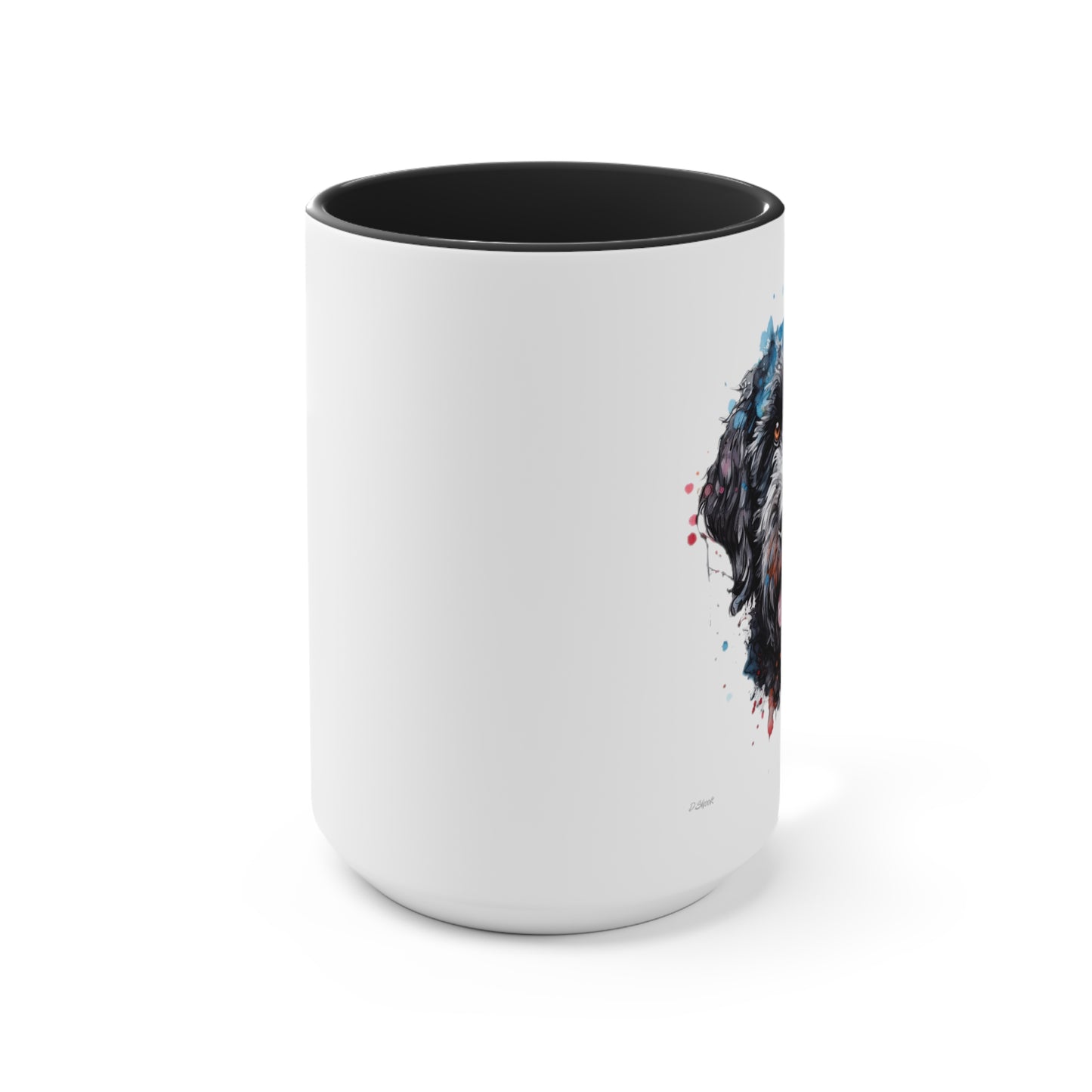 Portuguese Water Dog 4 Accent Mugs