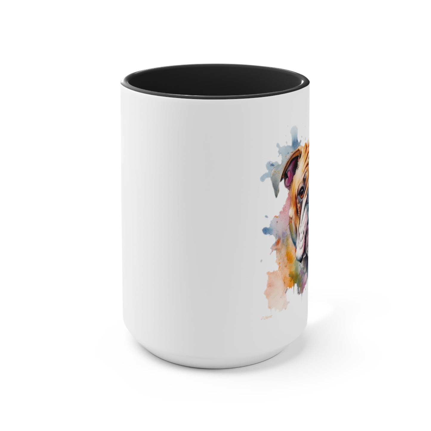 Bulldog 1 Accent Mugs