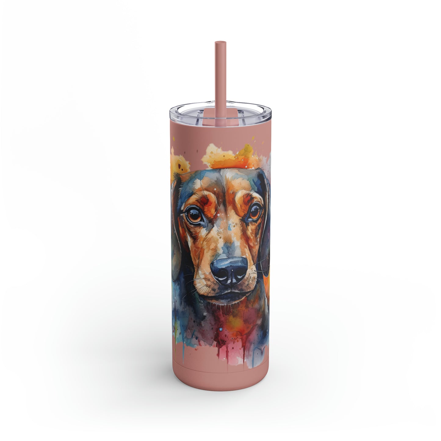 Dachshund 4 Maars Maker Skinny Matte Tumbler, 20oz