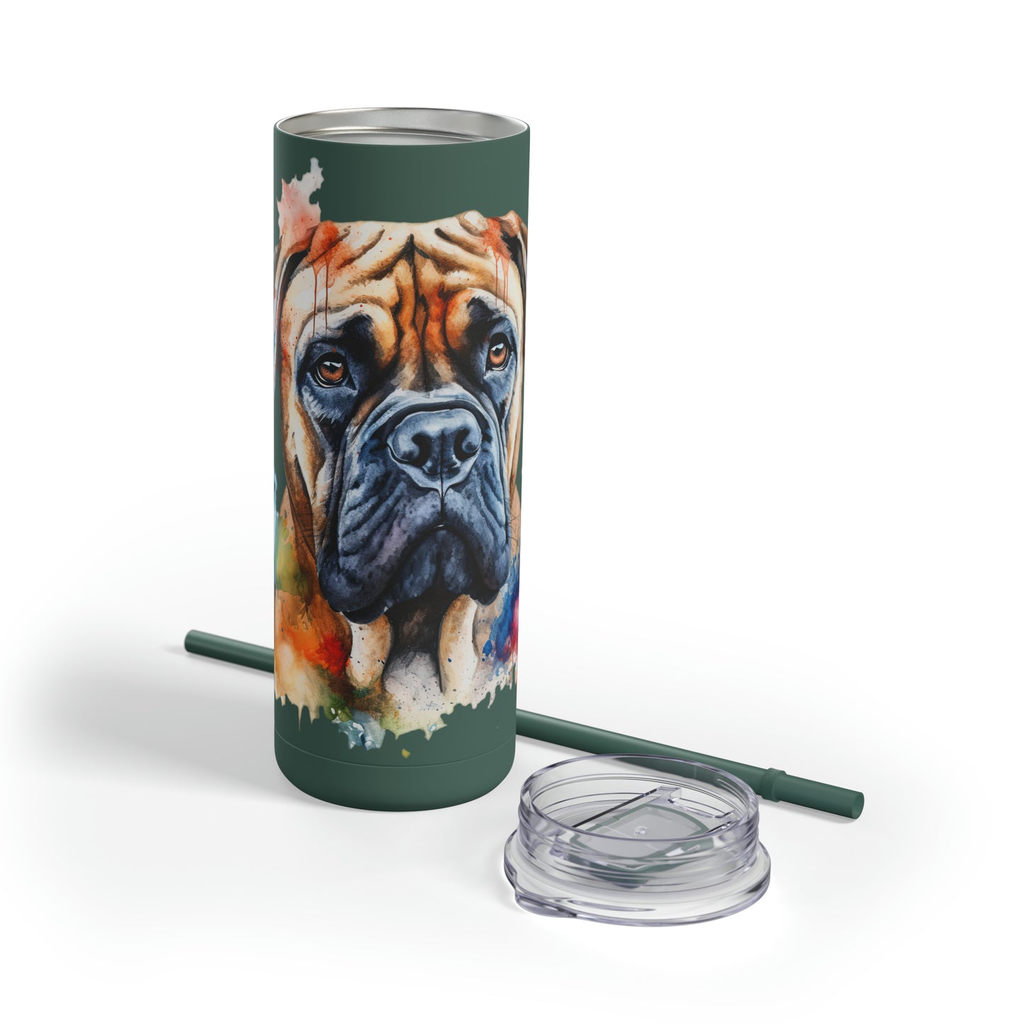 Bullmastiff 2 Maars Maker Skinny Matte Tumbler, 20oz