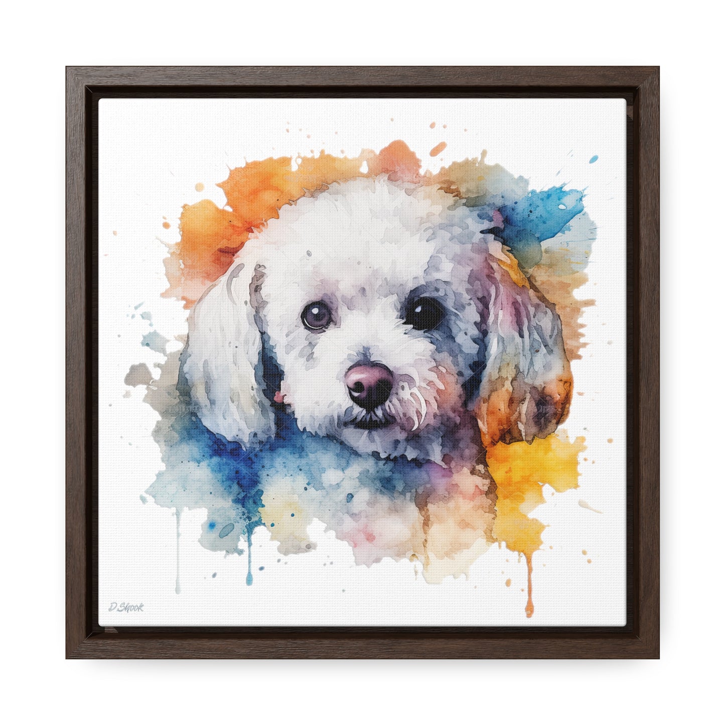 Bichon Frise 3 Gallery Canvas Wraps, Square Frame