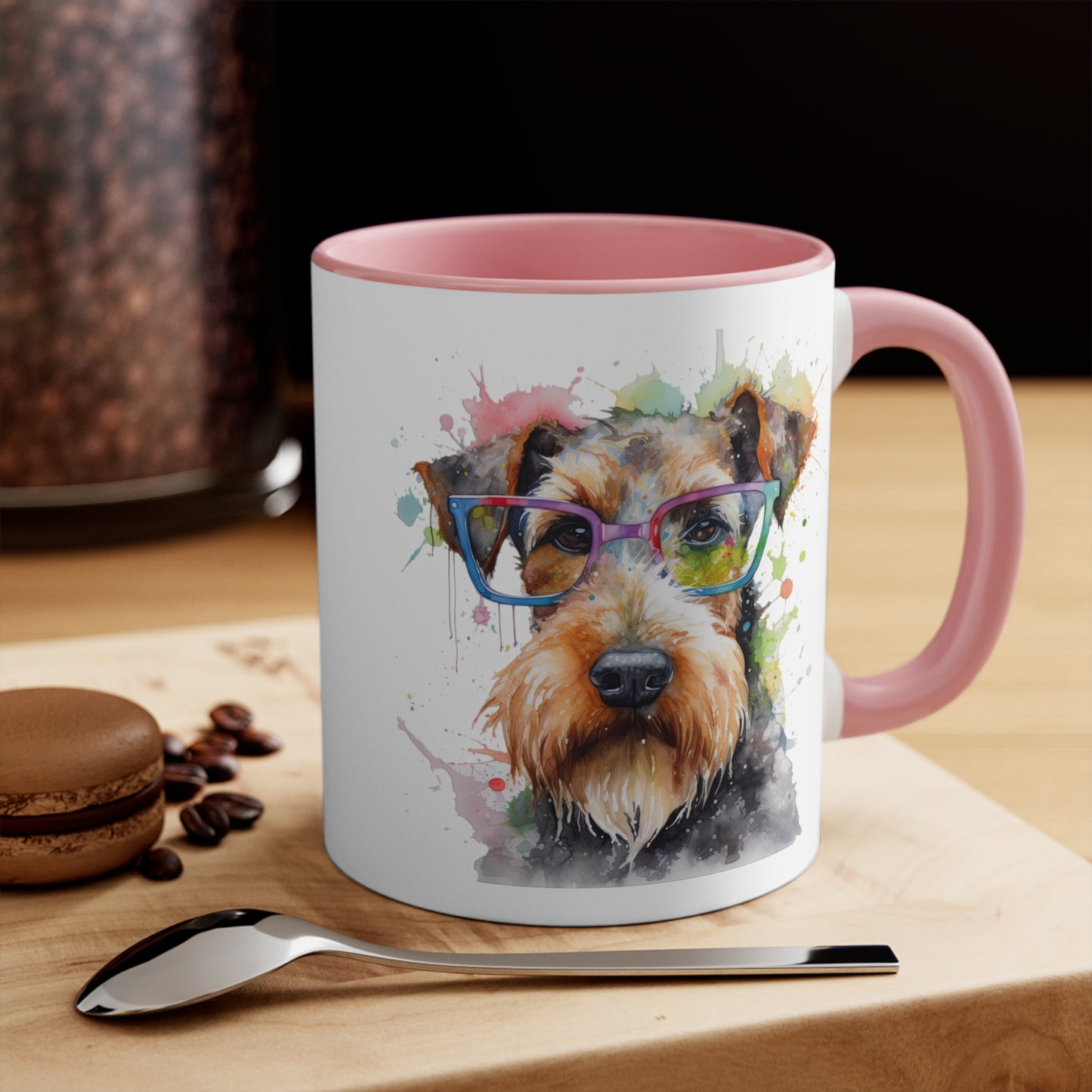 Airedale Terrier 6 Accent Mugs